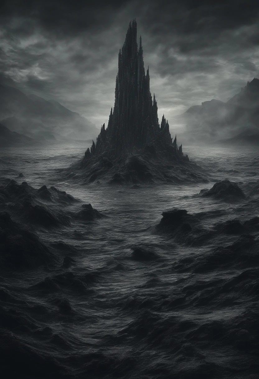 Ocean floor,Submarine volcanic eruption,magma,vapor,8K分辨率