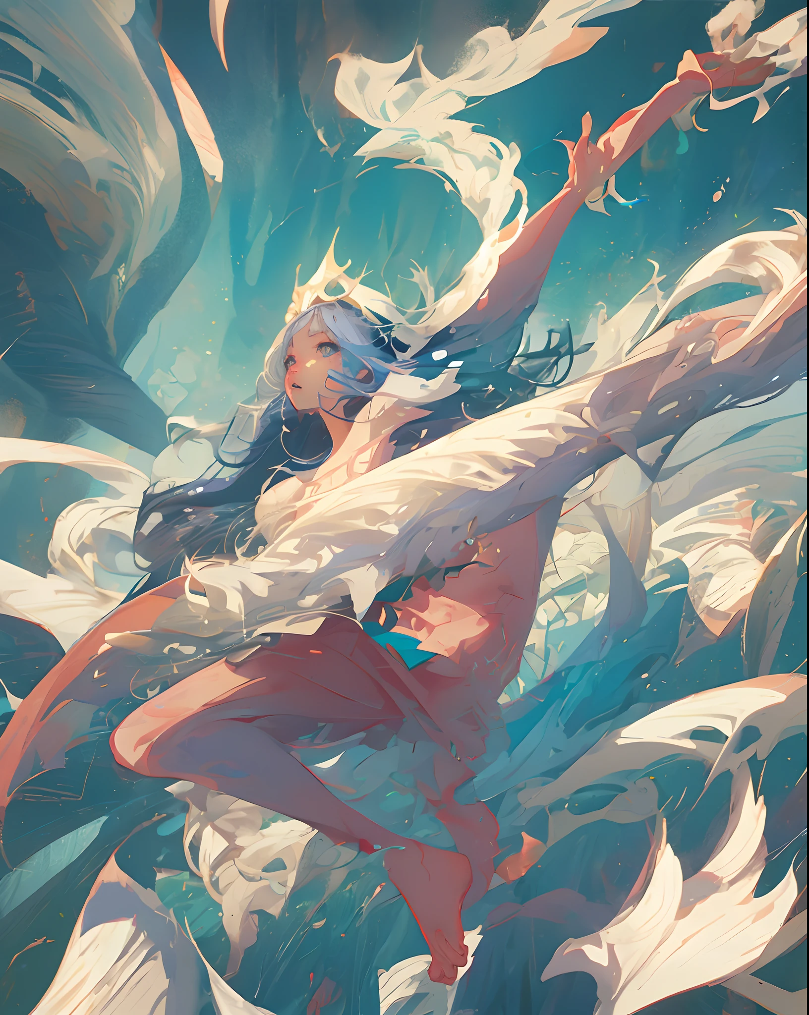 Anime girl, naked, legs spread wide open