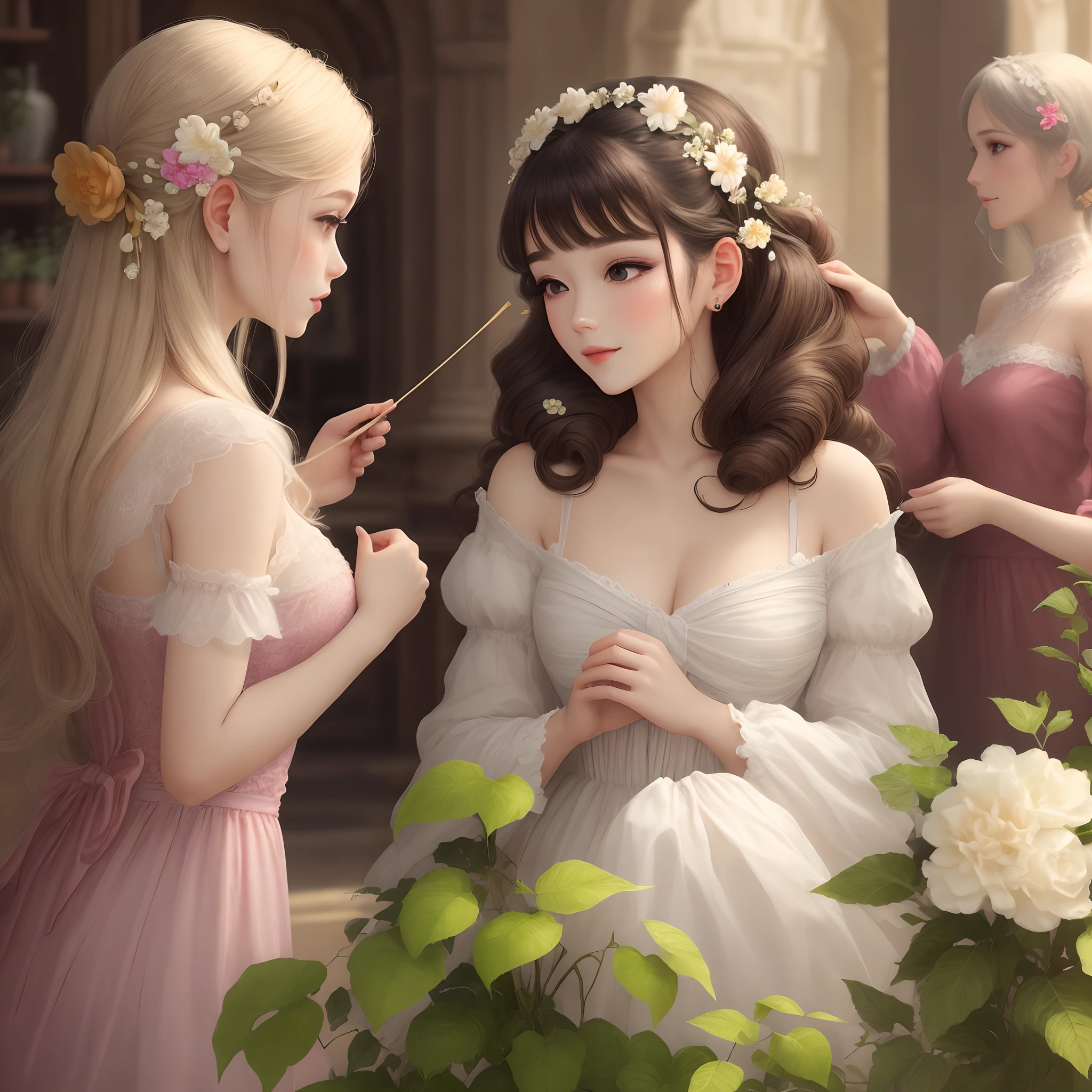 Classical beauty，Botanical hair accessories，Hair is smooth and shiny