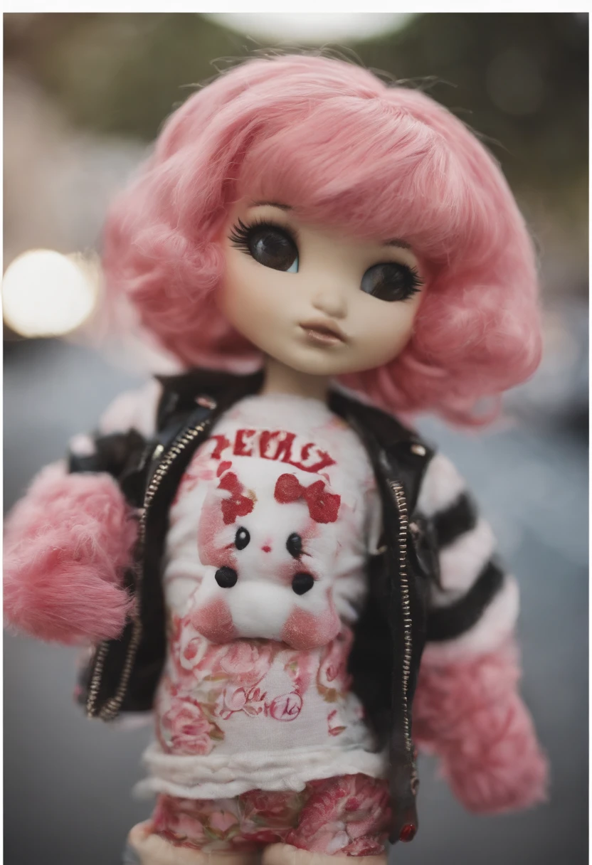 Hello_kitty_toy, funko_pop, 3D, emo_aesthetic, emo_tumblr_hair