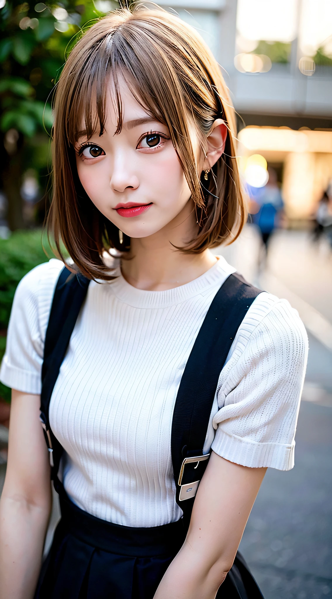 (8K, Raw photo:1.2),Detailed face and eyes,Best Quality, 超A high resolution, Highly detailed ,intricate detailes ,masutepiece ,Cute Girl , Soft cinematic light, Hyper-detailing,Sharp Focus, High quality,a blond, bob cuts, (a miniskirt), frombelow, NSFW