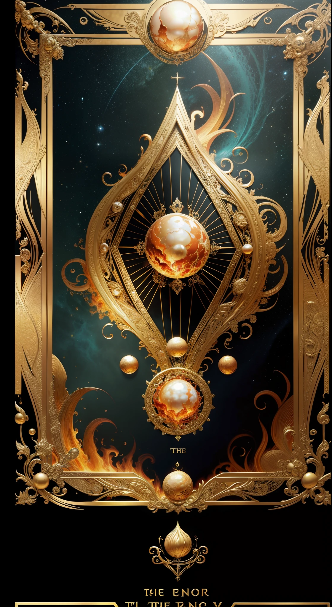 tarot cards，Full tarot border，(The image is surrounded by a tarot card-style border:1.8),The back of the card，Hades，Wearing：a black cloak，Giant scythe，Great giants，Roman mythology，8k wallpaper, Ultra-detailed, Beautiful and aesthetically pleasing, tmasterpiece, best qualityer, (s fractal art: 1.3), erupting volcano, extremely detaile, dynamic angle, Cowboy shot, The most beautiful forms of chaos, elegant, Fauvistdesign, vivd colour, romanticism lain, hell, Buble, shells, Blood, pearls，magma,火焰, Libra, skulls, Vintage style，（zentangle，datura，Tangles，entangled）， (s fractal art: 1.3)，holy rays，gold foil，Gold leaf art，glitter drawing，Full tarot border，（Full border 1.5），Fang Yi，（The border is centered at 1.8），(theelementoffire:1.4),Composed of fire elements，Highly realistic,Sci-fi lighting effects,Flame,hoang lap，climaxing，looking down from above，simple backgound：