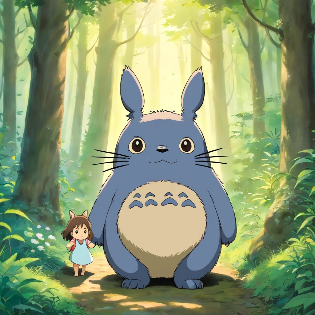 Totoro, Baby,adolable,Tiny,ln the forest,No Man,No one appears