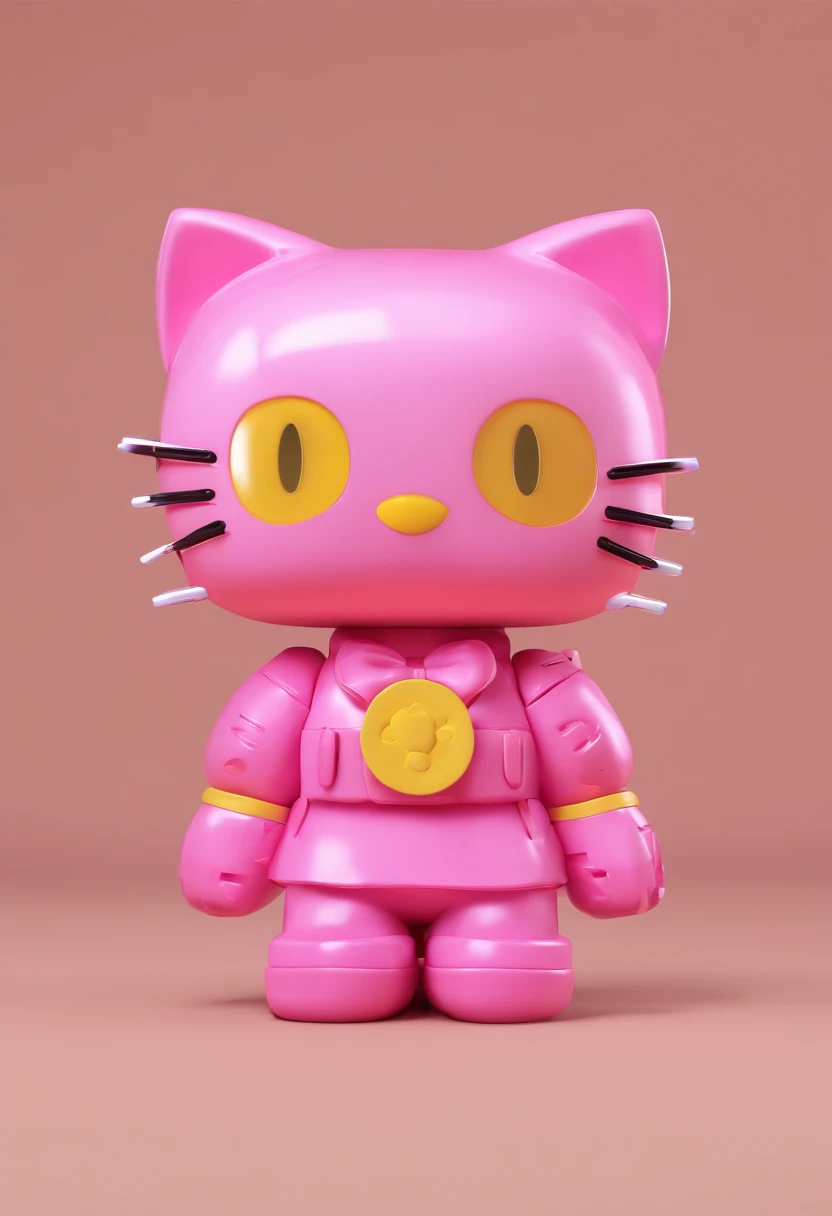 Hello_kitty_toy, funko_pop, 3D, emo_aesthetic, emo_tumblr_hair