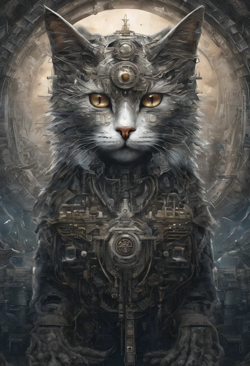 galactic cat with a lot of hair on it's head, third eye, staring at something in the distance, intricate details, electric, fantasy art, Anato Finnstark, emulsion painting, highly detailed, misty
rutkowski, hdr, hyperdetailed, rim light, faded, dim