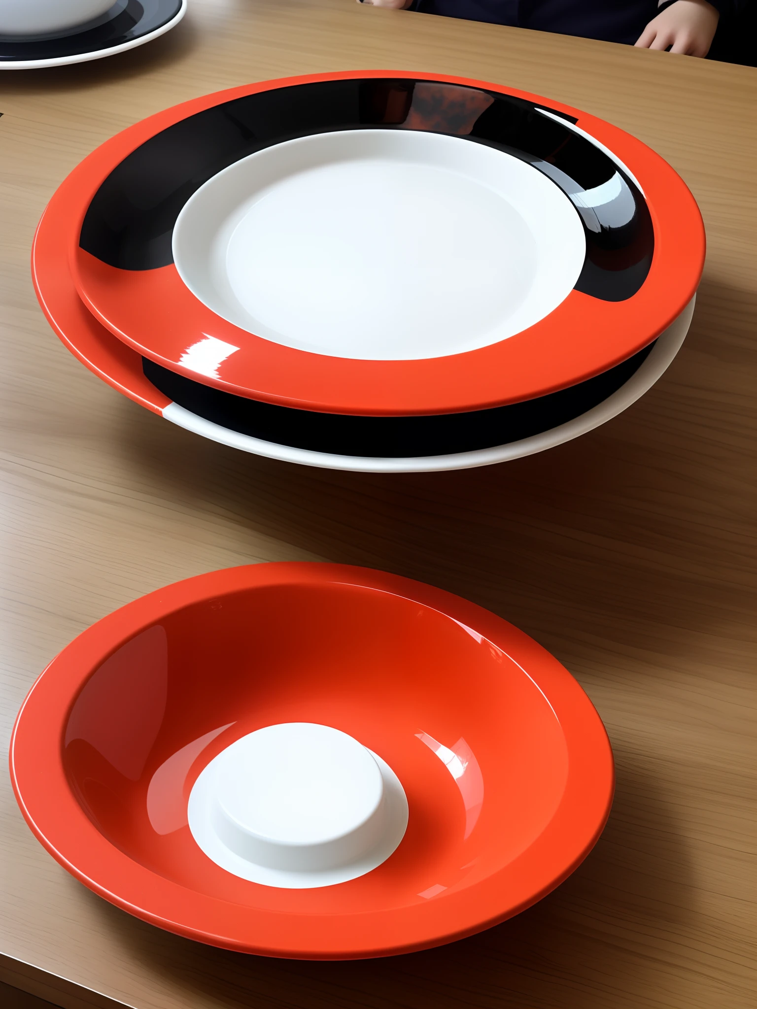 Design a thermal dish, which is related to the characteristics of the Yao people，The color scheme is red, black, white and yellow，Strong personality