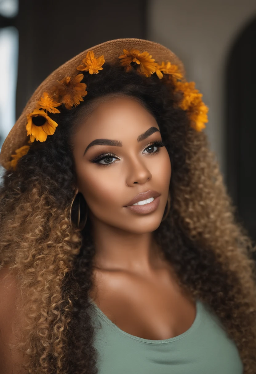 Ultra-realistic image of a beautiful 22-year-old Afro-Latin woman,Caramel peel, Dream Body, Prendre un selfie dans son bureau avec son iphone 13, BBW, belle , cheveux noir , Cheveux lisse et karibean , piercing green eyes.hyper-realistic,anatomie splendide,Refined facial features, curly red hair, (cour, curly red hair), Long wild curly black hair, cheveux multiversaux, cour, curly red hair, Boucles, wavy hair spread out, Boucles baroques, Boucles, Curly,Texture des cheveux, Curly bang, Sharpness quality, nétteté.