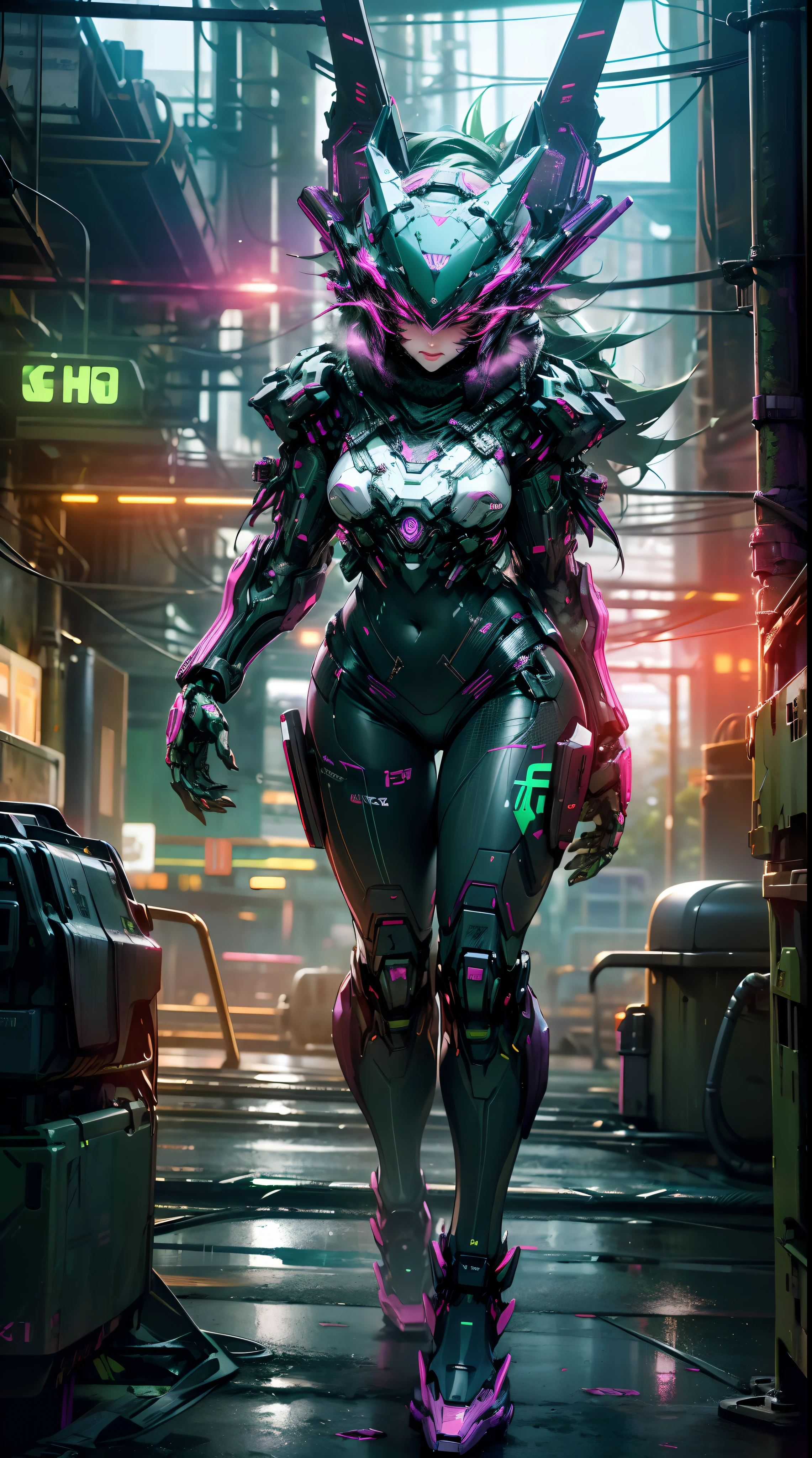 SeaArt Bot
Txt2Img
11:01:49
character sheet, complex 3d render (( ultra detailed of a Warrior young woman hero. fighting against a cyborg dragon in a fairy city full of fantastic creatures.)) ((android full body, masterpiece photo, cyborg, robotic parts, fighting against cyborg robotic tiger)) soft light, rim light, vibrant details, luxurious cyberpunk, lace, hyper realistic, anatomical, facial muscles, cable electric wires, microchip, elegant, beautiful background, octane render, h.r. giger style., masterpiece, best quality, high quality, highres, amazing lighting, detail enhancement, most beautiful image in the world, 8k resolution, awe inspiring, hd --auto
