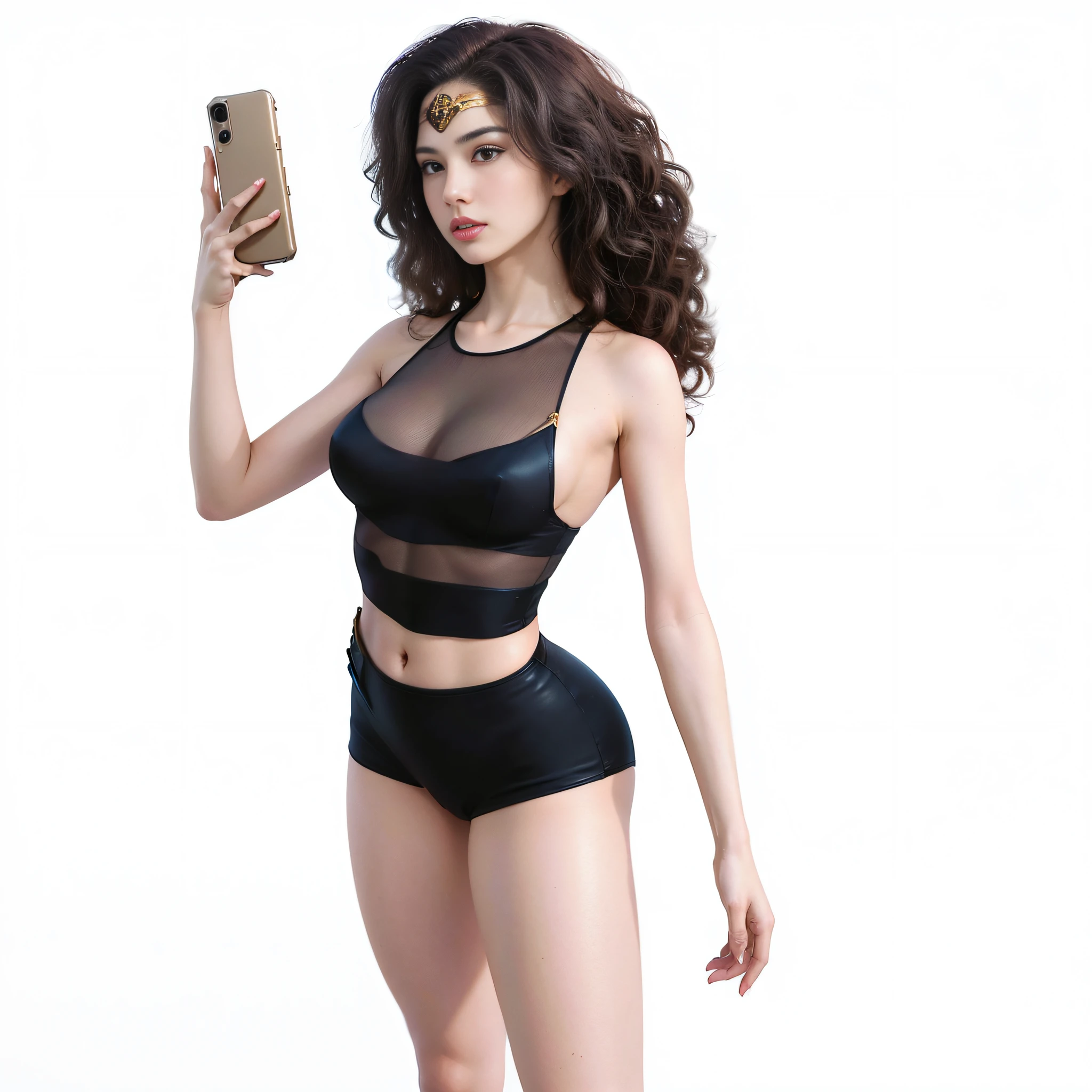wearing wonder_woman_cosplay_outfit, in front of a sky, 
good hand, 4k, high-res, masterpiece, best quality, head: 1.3, ((Hasselblad photography)), finely detailed skin, sharp focus, (cinematic lighting), night, soft lighting, dynamic angle, [:(detailed face: 1.2): 0.2], medium breasts, out, (cameltoe:1.4)