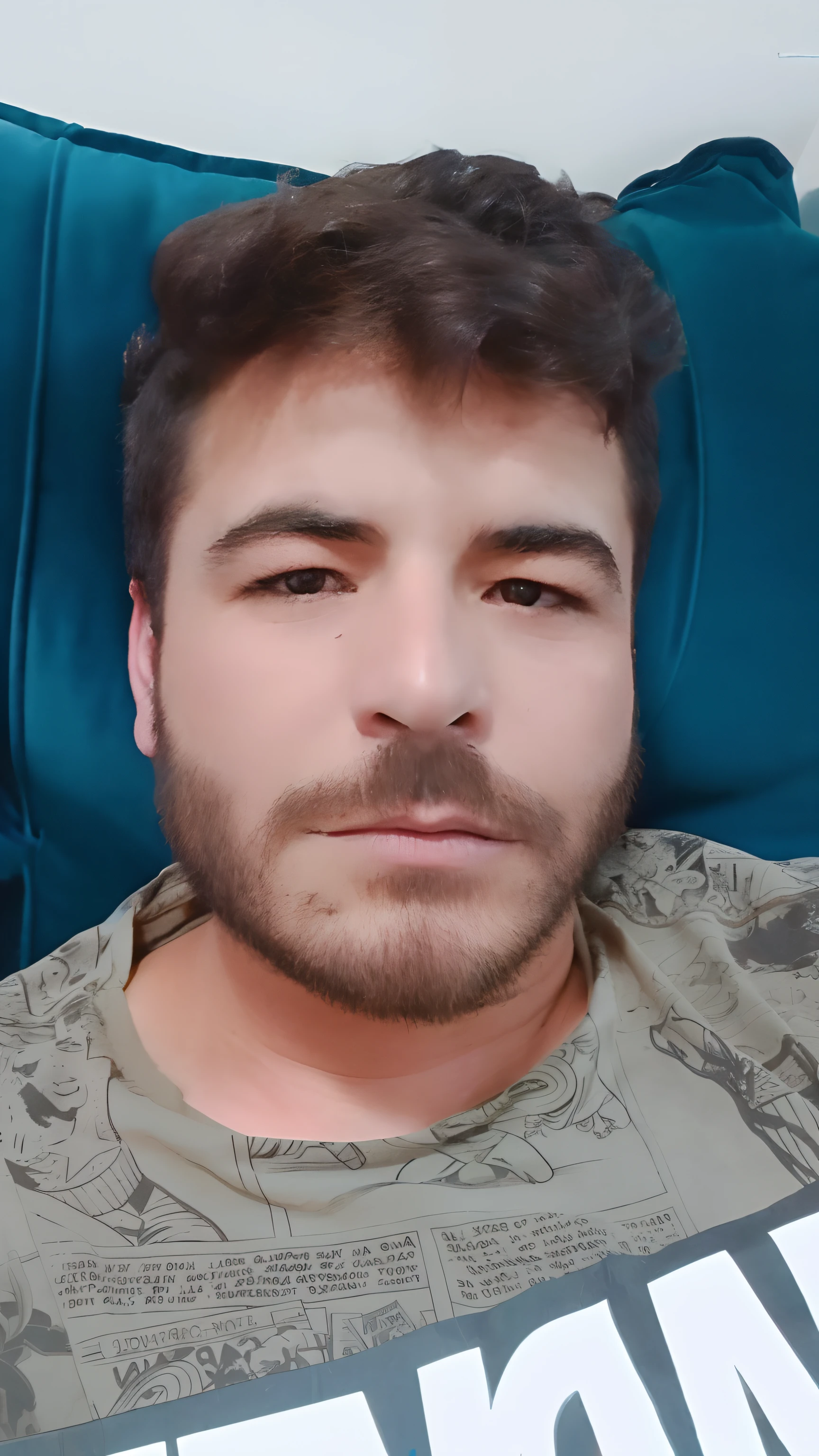 Man with beard and mustache lying on a sofa, imagem de perfil, foto de perfil 1024px, Aykut Aydogdu, Emad Mostaque, david rios ferreira, saâdane afif, caio santos, Condutor de Ene, imagem de qualidade muito baixa, foto do perfil, em torno de 1 9 anos, encho enchev