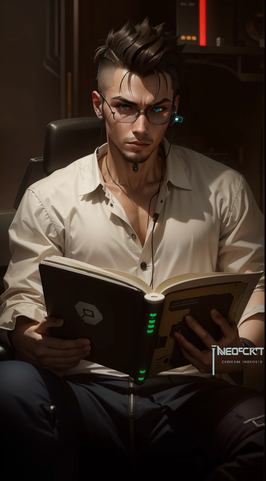 Cyberpunk smart gamer