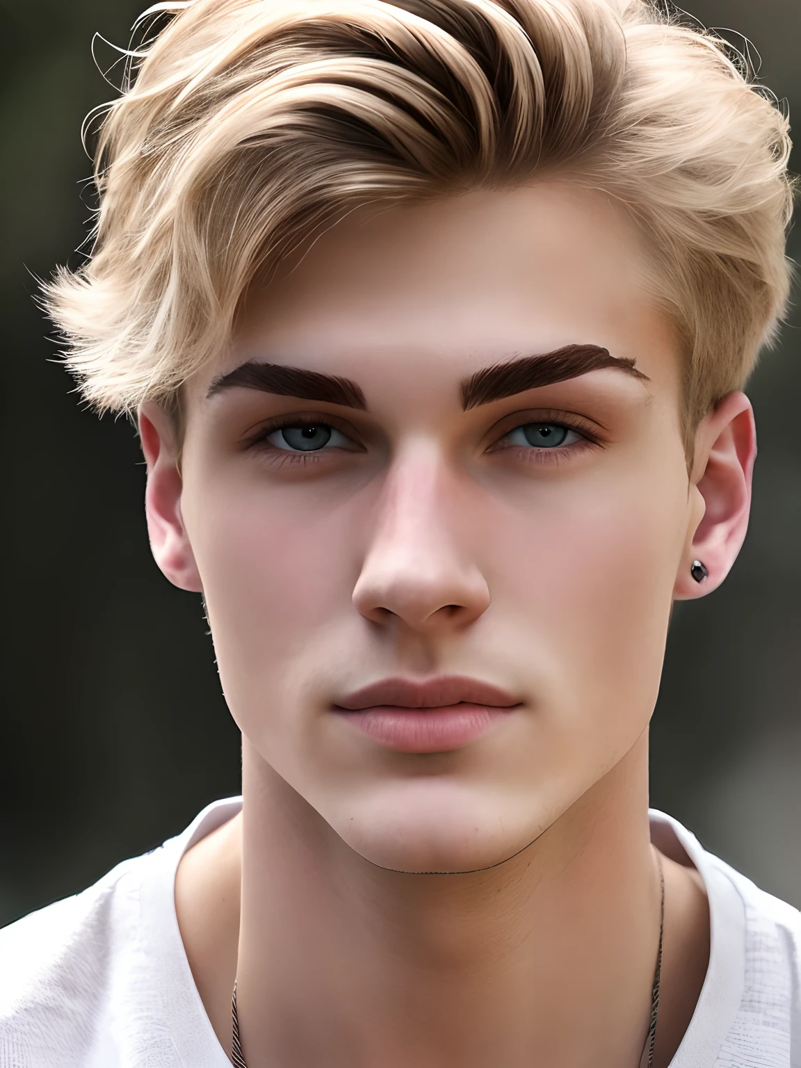 Make the eyebrows lighter