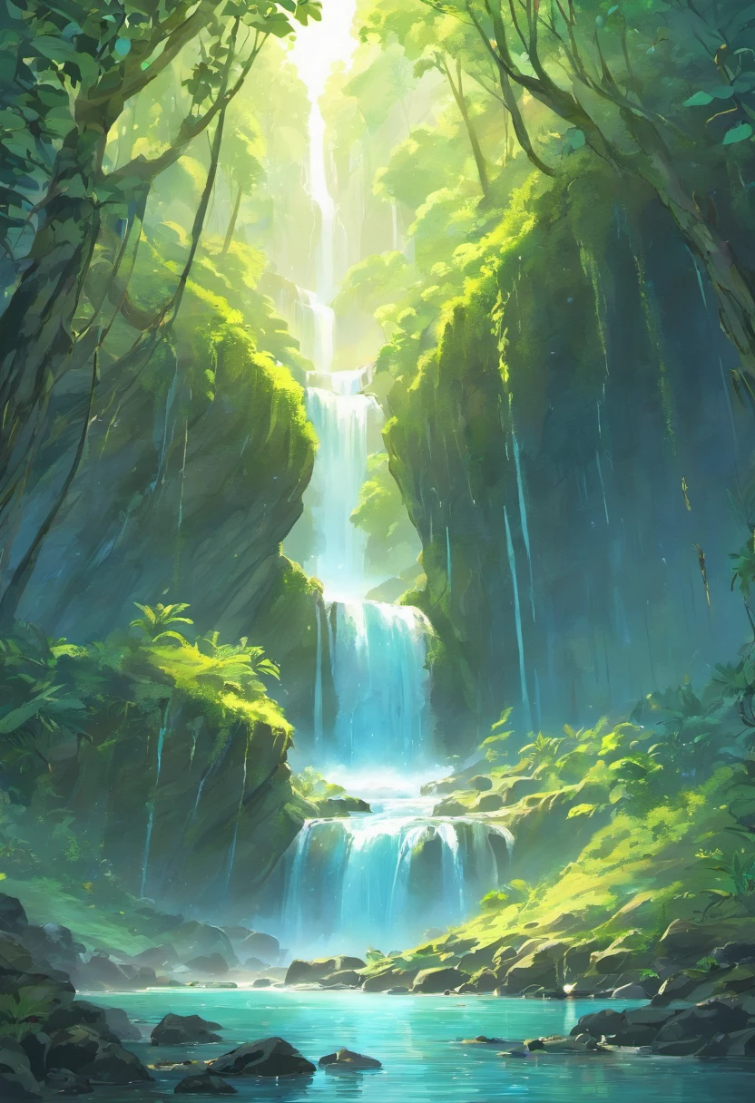 Create a stunning and unique landscape, Highlighting a majestic waterfall in a lush natural setting. A cachoeira deve ser o ponto focal da imagem, With crystal clear waters falling from impressive heights, Creating a curtain of mist in the air. The surroundings of the waterfall should be surrounded by lush vegetation, including tall trees, Vibrant Flowers and Exotic Plants.
The scenery around the waterfall should be equally captivating and unique. Can include intriguing rock formations, como penhascos escarpados ou arcos naturais, que complementam a majestade da cachoeira. The sky should be painted in amazing color tones, refletindo a luz do sol do amanhecer ou do entardecer, Creating a magical atmosphere.
Ademais, inclua elementos de fauna, like colorful birds or butterflies, to add life to the scene. The water of the waterfall should be depicted in stunning detail, Capturing the reflections of sunlight and the fascinating patterns created by water droplets.
Use your creativity to convey a sense of serenity and wonder in this unique landscape. Concentre-se nos detalhes e na atmosfera para criar uma imagem que transporte os espectadores para um mundo de beleza natural e esplendor