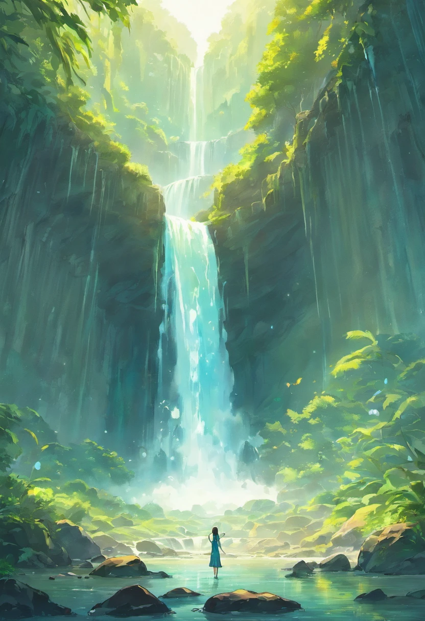 Create a stunning and unique landscape, Highlighting a majestic waterfall in a lush natural setting. A cachoeira deve ser o ponto focal da imagem, With crystal clear waters falling from impressive heights, Creating a curtain of mist in the air. The surroundings of the waterfall should be surrounded by lush vegetation, including tall trees, Vibrant Flowers and Exotic Plants.
The scenery around the waterfall should be equally captivating and unique. Can include intriguing rock formations, como penhascos escarpados ou arcos naturais, que complementam a majestade da cachoeira. The sky should be painted in amazing color tones, refletindo a luz do sol do amanhecer ou do entardecer, Creating a magical atmosphere.
Ademais, inclua elementos de fauna, like colorful birds or butterflies, to add life to the scene. The water of the waterfall should be depicted in stunning detail, Capturing the reflections of sunlight and the fascinating patterns created by water droplets.
Use your creativity to convey a sense of serenity and wonder in this unique landscape. Concentre-se nos detalhes e na atmosfera para criar uma imagem que transporte os espectadores para um mundo de beleza natural e esplendor
