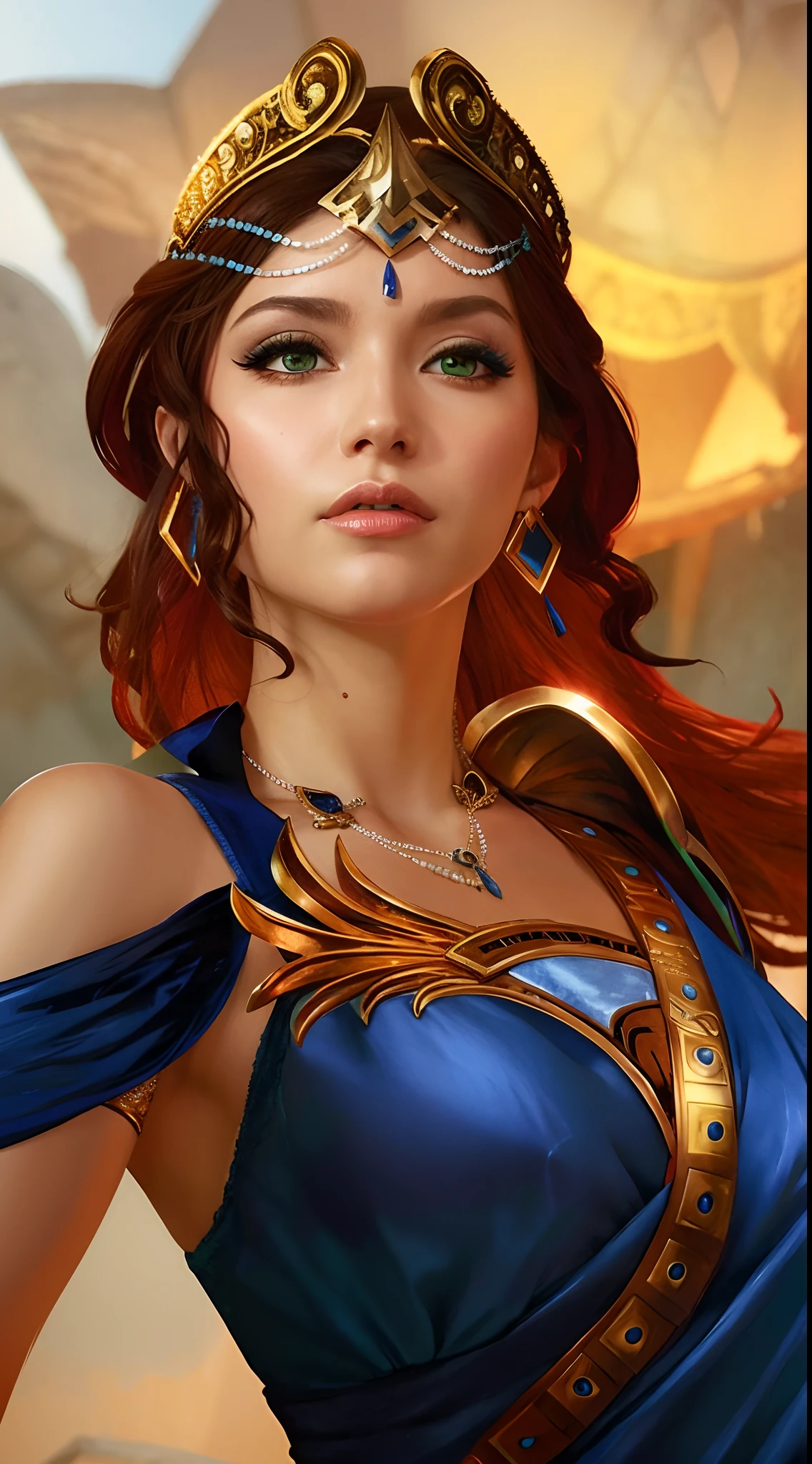 a close up of a woman with a bird on her shoulder, fantasy concept art portrait, beautiful character painting, epic fantasy art portrait, 4 k detail fantasy, artgerm detailed, portrait of a female mage, portrait of megara, 4k fantasy art, alluring mesmer woman, epic exquisite character art, artgerm julie bell beeple, fantasy portrait art