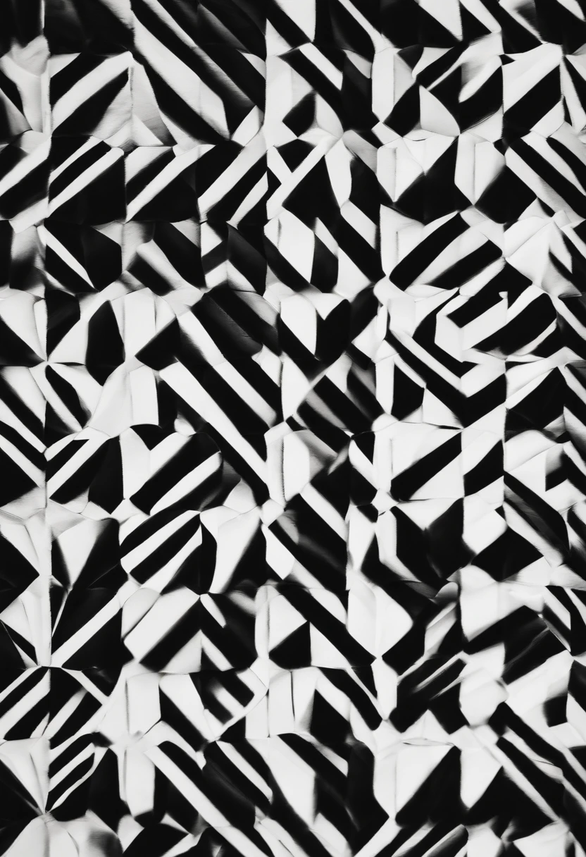 Simple geometric patterns in black and white only