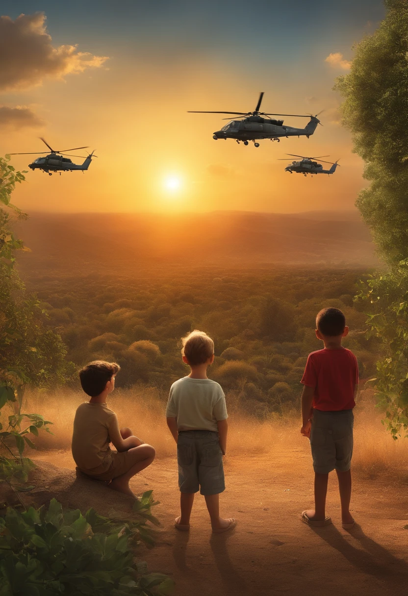 the CD cover contains images of youngs people contemplating the day when their difficult reality was good, boys looking at the horizon of vegetation, the sun, helicopters, tanks, explosions, bird, lion,people talking, religious Palestine, realistic