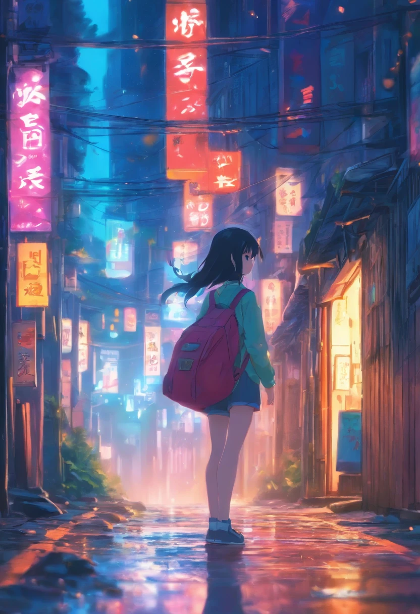 comic strip,Hong Kong comic book style,Fengyun comic style,(((Comic storyboard))),Two-dimensional picture,Estilo de Makoto Shinkai,Makoto Shinkai manga art,teens girl,The narrow streets of the town,starrysky,vibrant with colors,Hyper-realistic,Ultra photo realsisim,super-fine,Smooth lines,high qulity,8K,tmasterpiece