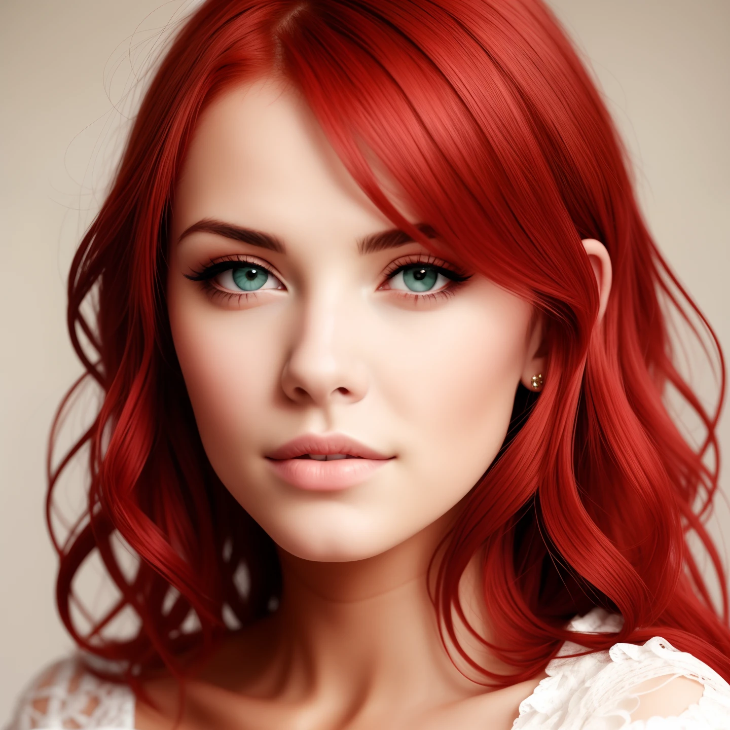 Woman with red hair