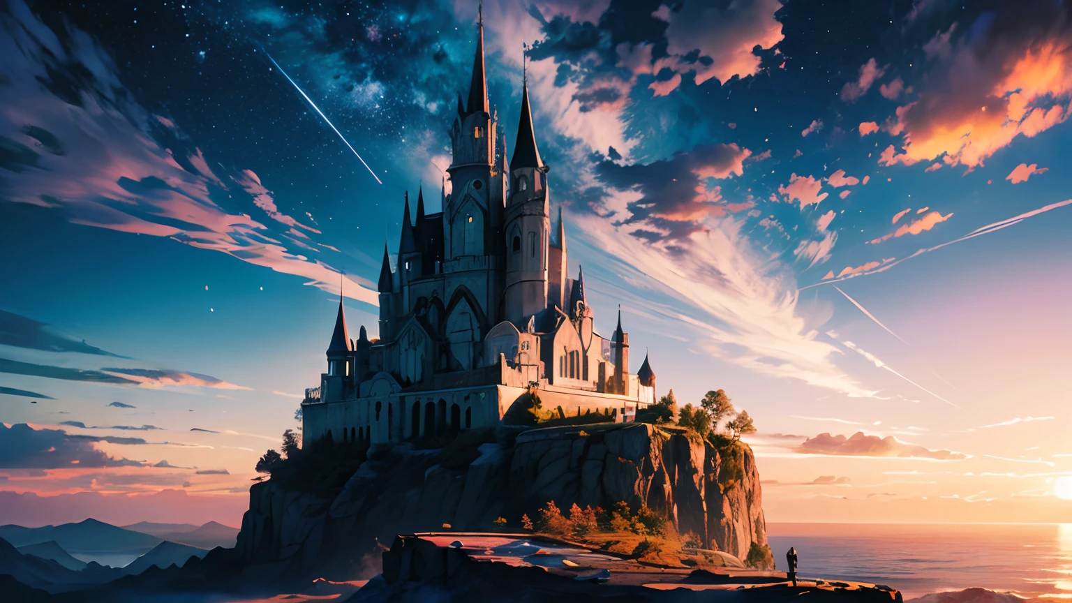 (Una vista impresionante:1.1),cielo lleno de nubes,Divine and Ethereal Lights,acantilado,Gorgeous colors,Ambiente fascinante,Paisajes asombrosos,nubes majestuosas,vista espectacular,Belleza inimaginable,resplandor celestial,Dreamlike panorama,Sereno y encantador,Paisaje inolvidable,impresionante,Sublime Vision,Impresionante maravilla natural,ambiente de otro mundo,Vista majestuosa,Silent and paradisiacal,Paisajes fascinantes,Superb view,Colores deslumbrantes,Amazing show,Serenidad y tranquilidad,Magnificent sunset,cielos luminosos,Quiet and peaceful atmosphere,Ethereal and Enchanting,Grandeza y belleza,Sublime y celestial,irreal e impresionante,inolvidable y sublime,divino e hipnotizante,Breathtaking and magical,Encantado y surrealista