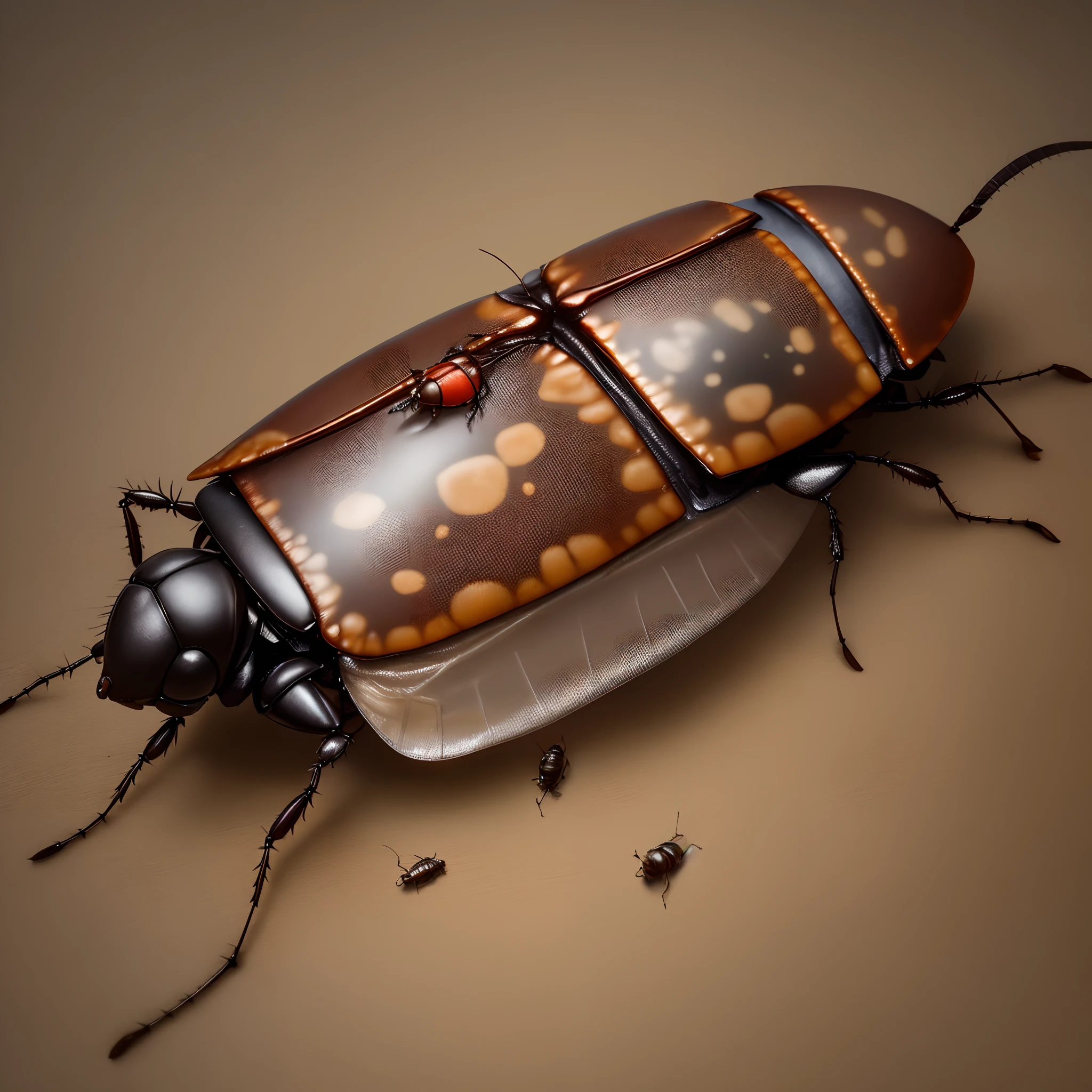 cockroach with mold on it