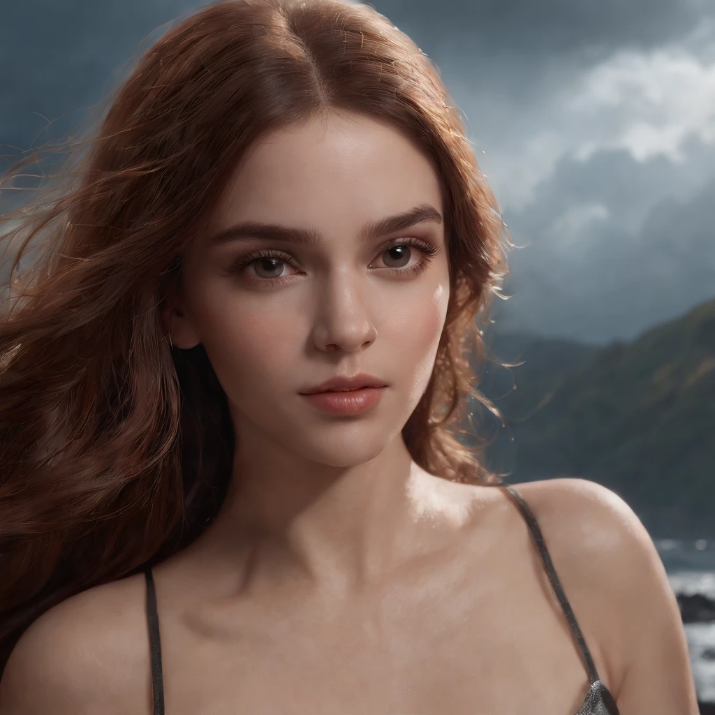(Professional 3D rendering:1.3) de (Realistic:1.3) Foto de arte mais bonita do mundo,Features soft, bright female model, ((Epic model fantasy rough girly curve wet model angry look long hair and fierce expression in dynamic pose, fantastic location, majestoso ambiente desordenado)), corpo inteiro 8k unidade render, action shot, poros da pele, very dark lighting, sombreamento pesado, circunstanciado, Rosto detalhado, (vibrante, fotogrdeia realista, Realistic, Dramatic, Escuro, foco nítido, 8k), (Old leather clothes damaged by bad weather:1.4), ((((Use peles)))), (intrincado:1.4), decadente, (altamente detalhado:1.4), pintura digital, rendering by octane, art stations, Conceito-Arte, liso, foco nítido, illustration, germe da arte, (Loish:0.23), Wlop Ilya Kuvshinov, e Greg Rutkowski e Alphonse Mucha Gracias, (global ilumination, studiolight, Light Volumetric), chuva forte, floating particles, patife, fantasia, Onze, corpo inteiroesbian, ((Fundo escuro e antigo da cidade:1.3)),CGSesociedade,art stations