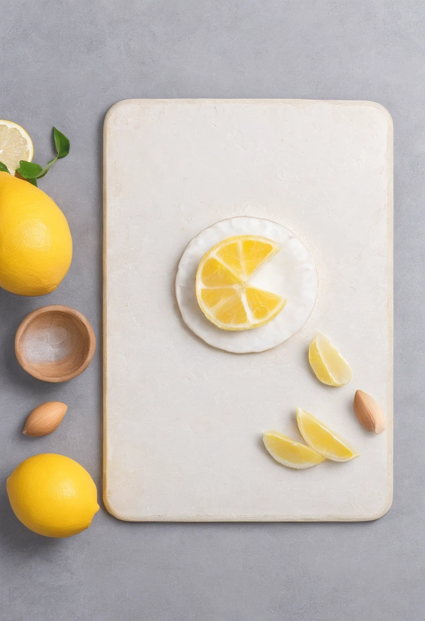 chopping board,eggshell,farinha,Clara,Small lemon,Lemon meringue pie,Creative composition,professional photoshooting,