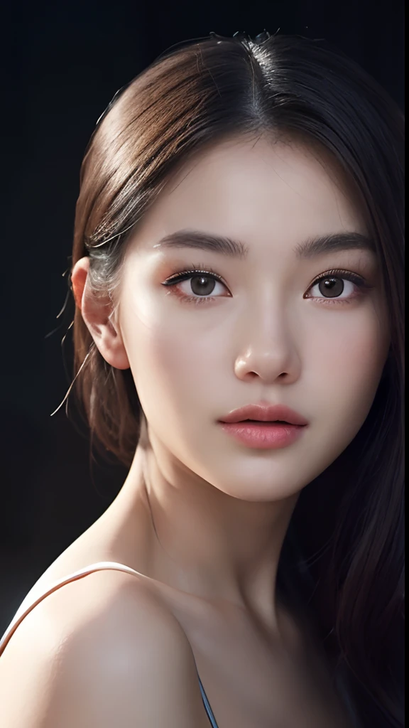 1girl, (erosface, (masterpiece),), pretty young face (Russian) (Asian), puff, adept art, very realistic ( 8k HD graphic, (soft and chill light), best quality detailed face:1.5, masterpiece:1.3, ultra highres:1.2 dynamic lighting, artstation, winner photography, volumemetricslighting), (blur background)