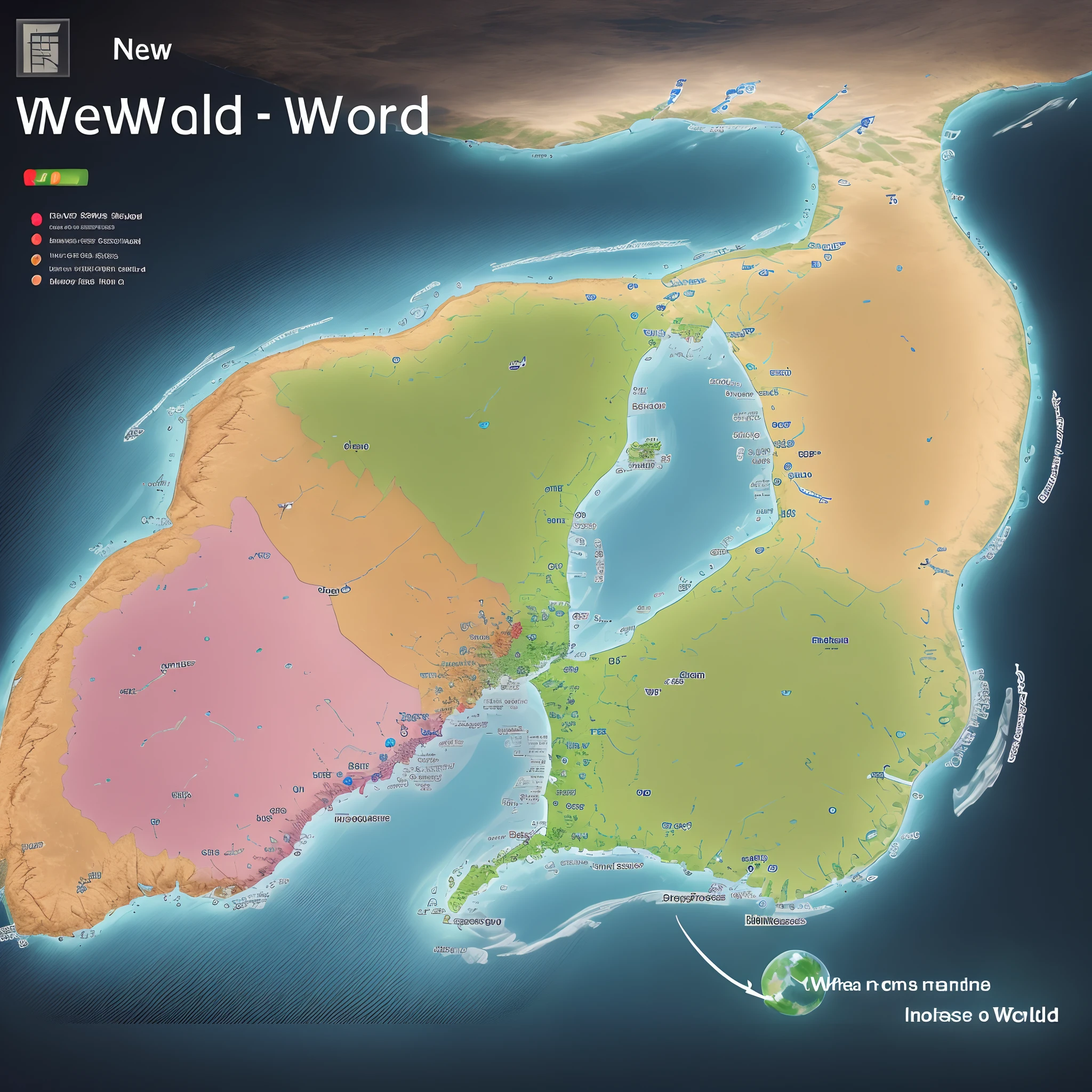 new map of world