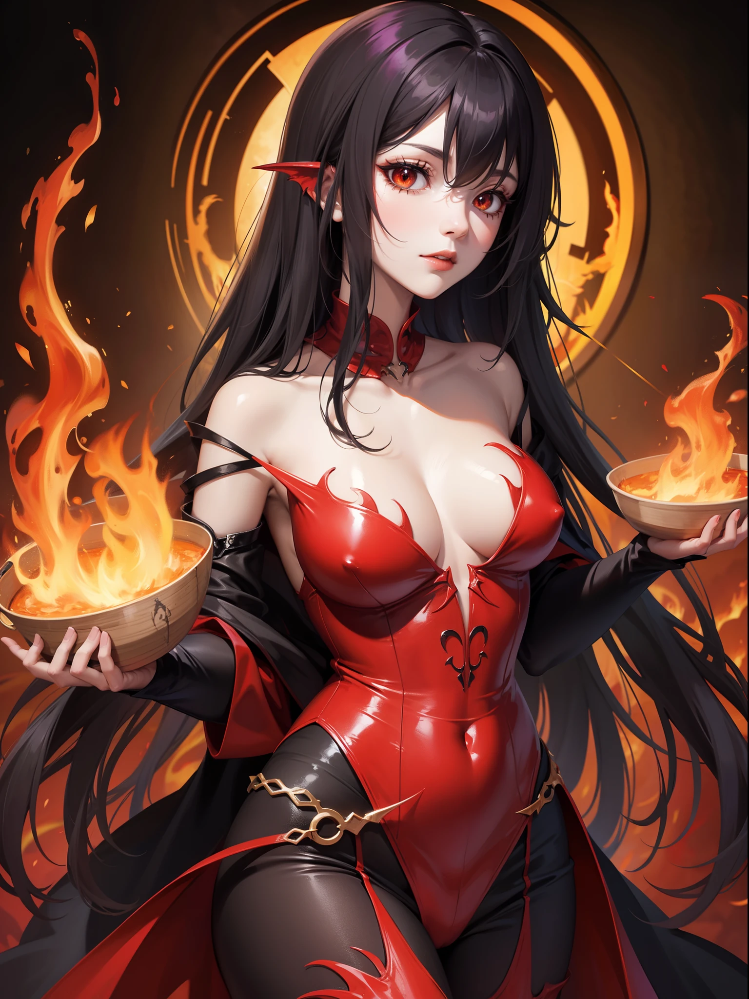 Undead Dragon, flames, skeletal, sinister --auto