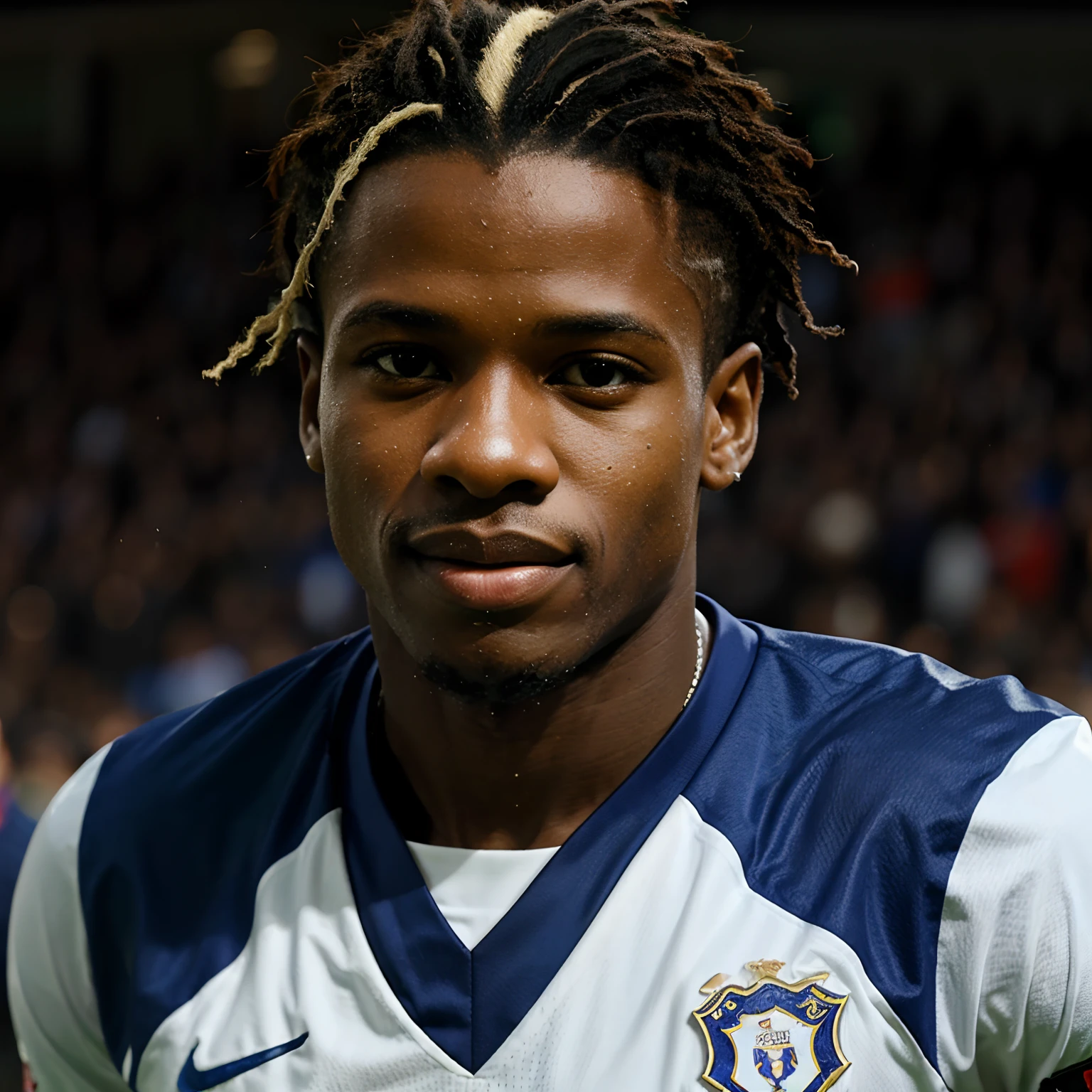 Do a realistic mix of the faces of Ramires, Wilfried zaha and pogba