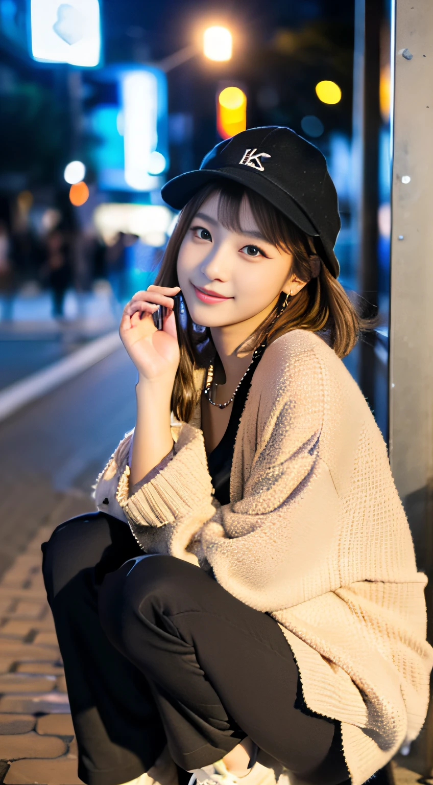 (((32K,very high res, high detailing, highly accurate,Masterpiece Girl 1:1.5))),Raw photo & realistic atmosphere,beautiful dark blue eyes,Detailed mouth,Glossy lips,Detailed eyebrows,Soft white skin that shines with every detail,,Eyes drawn in detail、Very beautiful eyes with azure eyes,Detailed lips、Very beautiful face,Very well-formed face、Lifelike face,shiny beautiful lips,Beautiful eyebrows,Infinite reality,Best design,(Insanely cute Japan -yeld hischool girl,,Beautifully shaped breasts,Very cute beautiful girl,Little Gilthy body,Outstanding style:1.5),Best Natural Makeup,Japanese ido,Korean Idols,Young sensual idol,Moist eyes,Dark Beautiful Deep Eyes,Beautiful butt,beauty legs,,camel's foot,:1.3),超A high resolution、,Natural and realistic face,Back lighting,Pure eyes are too cute,(((photorealisim,Photograph the whole body))),,Reality Live Action,(Fashionable earrings,,a necklace,A bracelet,gyuru,Glossy nail art,Women's Teens Street Winter Casual Fashion,Down coat,Black pants,white shoe,Hats,Calm and fashionable girl,light brown hair,short-hair,Ear Hair,独奏,little smiling,full body Esbian,Show full-body fashion,sitting cross-legs,Show me your white shoes, Only beauty young cute 15 year old girpetite and very cute 15-year-old girl:1.7),Nighin uya