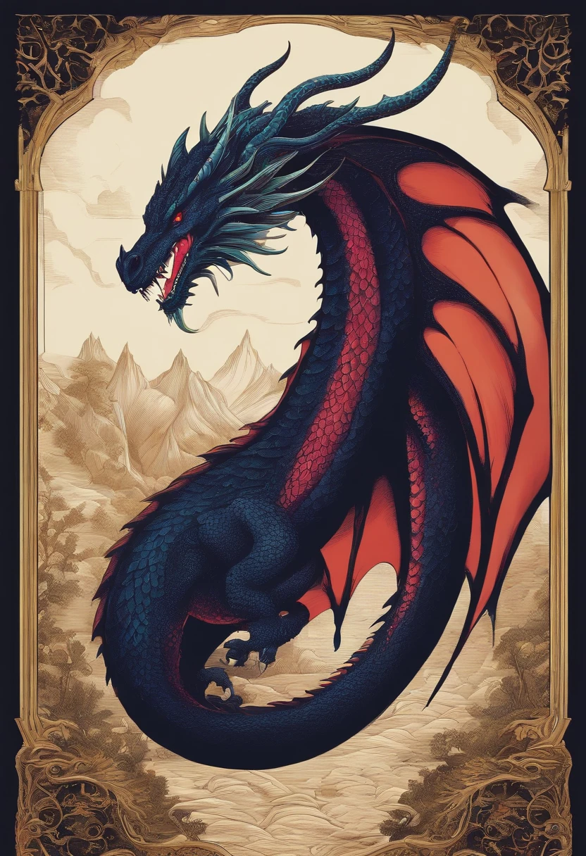 Dragon shaped，Hideous，Handsome