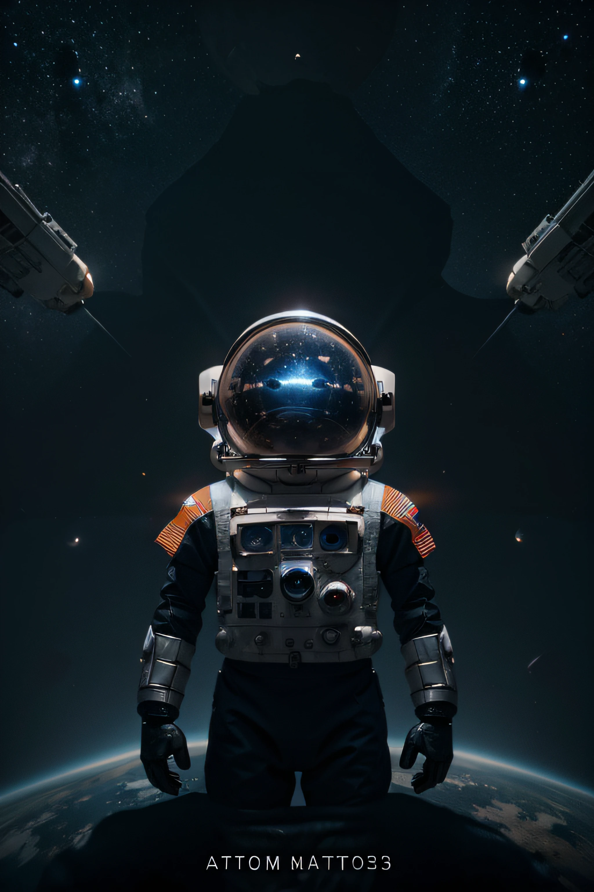 in space with planets in background Amazing space creature 4K in space Small astronaut looking up Render cute 3D Cute detailed digital art Cute robot Cute digital art Cute astronaut, painting digital adorable, arte de fundo, Cute and elaborate epic robot