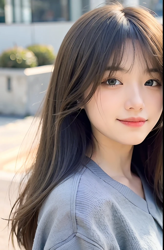 mix4,(top-quality), (Photorealsitic),(Concrete wall background:1.2), 1womanl, The upper part of the body, High Detail Face,, (Very light hair color on the inner)、FujifilmXT3、Bordeaux、 (8K)、Less bangs、(shorth hair:1.3)、(Hair with outward ends:1.6)、Wet hair、ssmile、Delicate and realistic skin and hair、cowboy shot、Patterned lace clothes、(Medium bob hair:1.1)、(Black and blonde hair colors overlap:1.5)、Less hair、adultlike face、Looking here、(Clothing that covers the shoulders:1.5)、Splash outside、Winter clothes、(Turn around and smile:1.3)、The surface of the hair is black、(Very light hair color on the inside of the hair:2)、Variety of hair colors、(Hair color mixed with various colors:1.8)、Unicorn Color、Rainbow Color、inner colored、