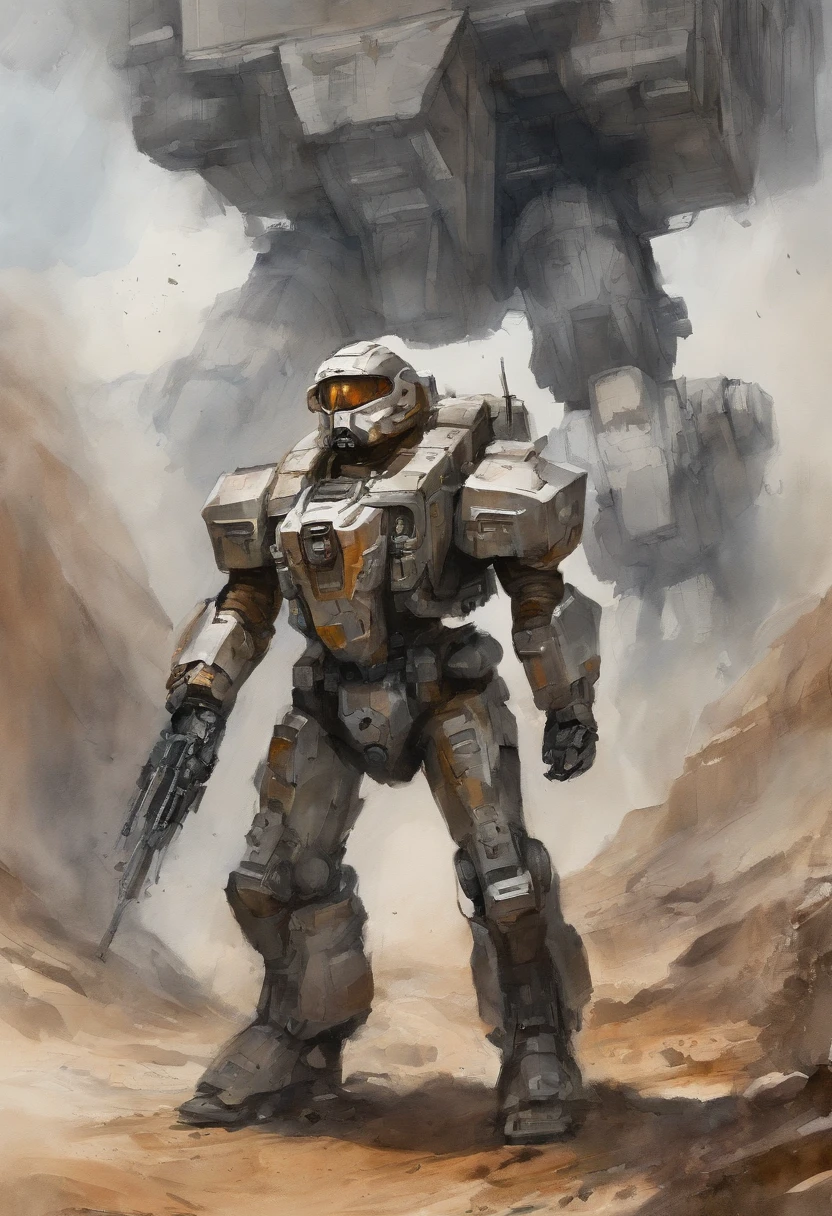 classical_oil_painting, concept_art, (realistic_mecha:1.2), anime key visual environment, trending on artstation, brush_strokes, oil, canvas, impressionism, style by kawacy and makoto shinkai and jamie wyeth and james gilleard and edward hopper and greg rutkowski, preserved historical, high_quality, high_details, 8k, ULTRA-HD