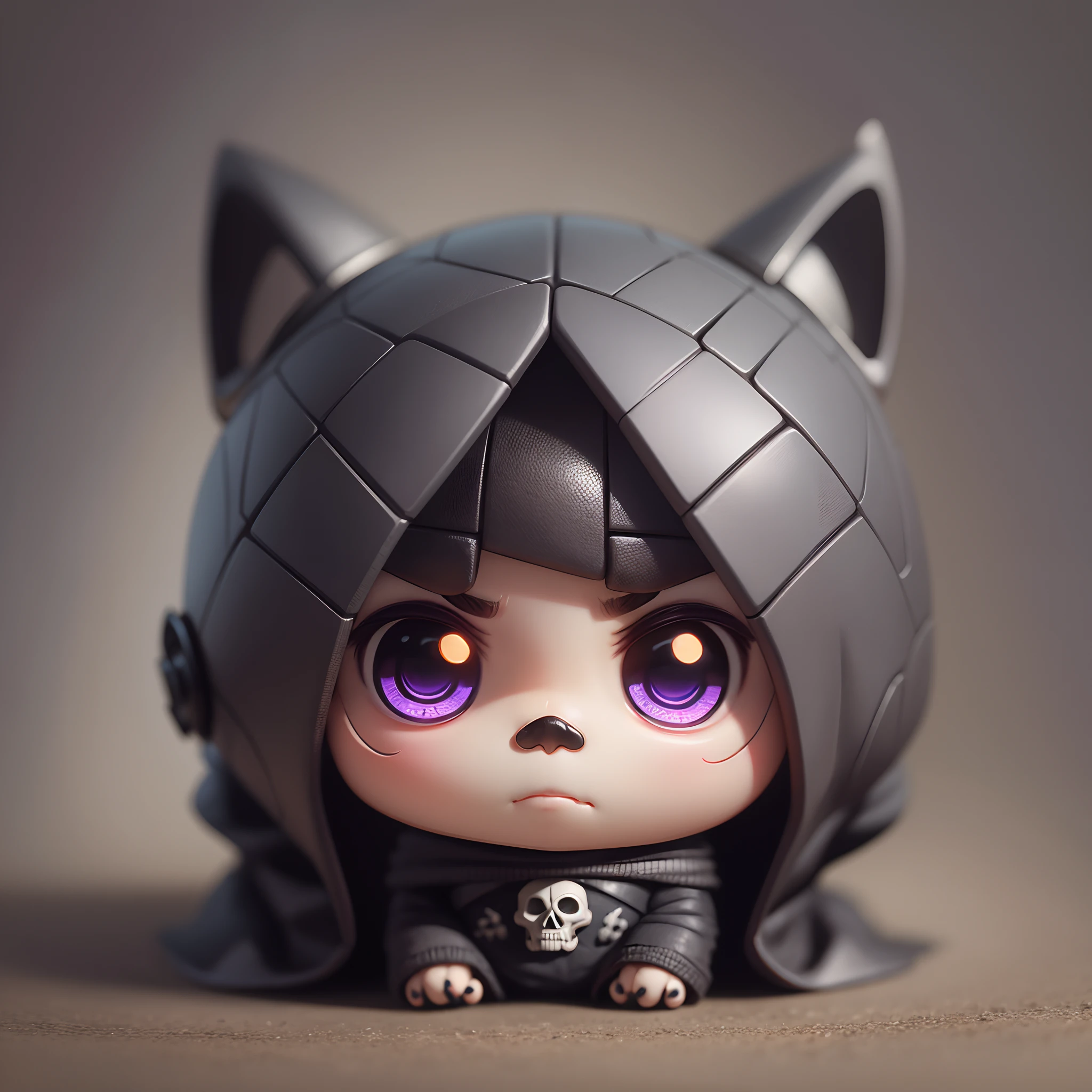 mini chibi skull appearance, cute, well detailed, dreamworks pixar style, in a dark environment with directed light, extremely well detailed --auto --s2