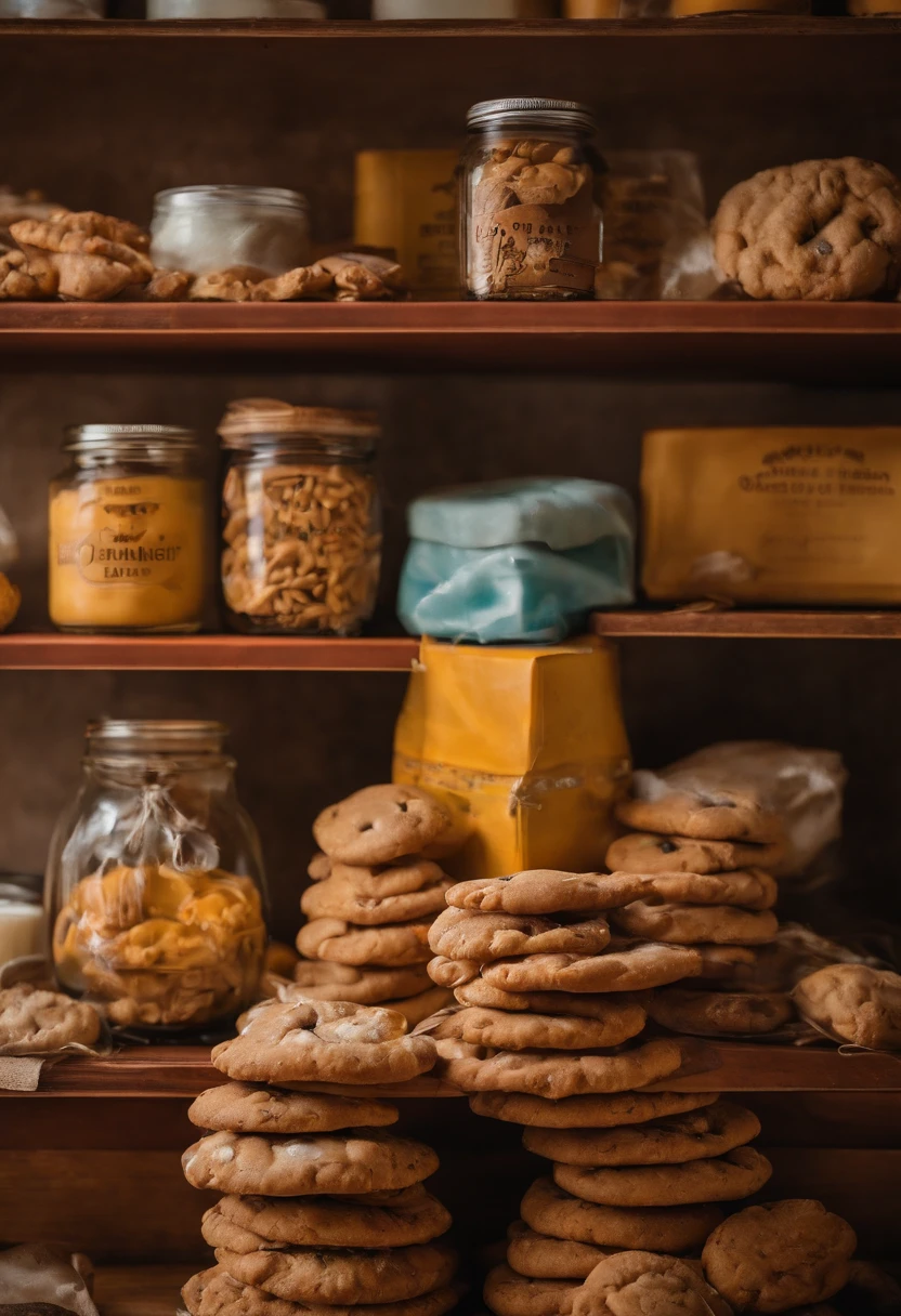 Boxed Cookies、Stuffed animal next to it、American Room、On the shelf