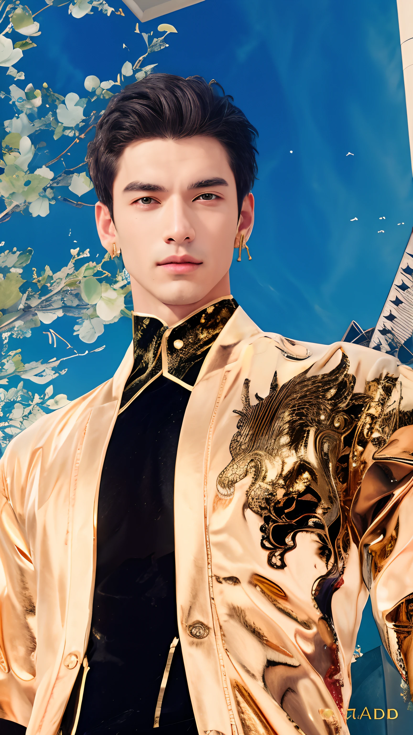 guy with gold color outfit