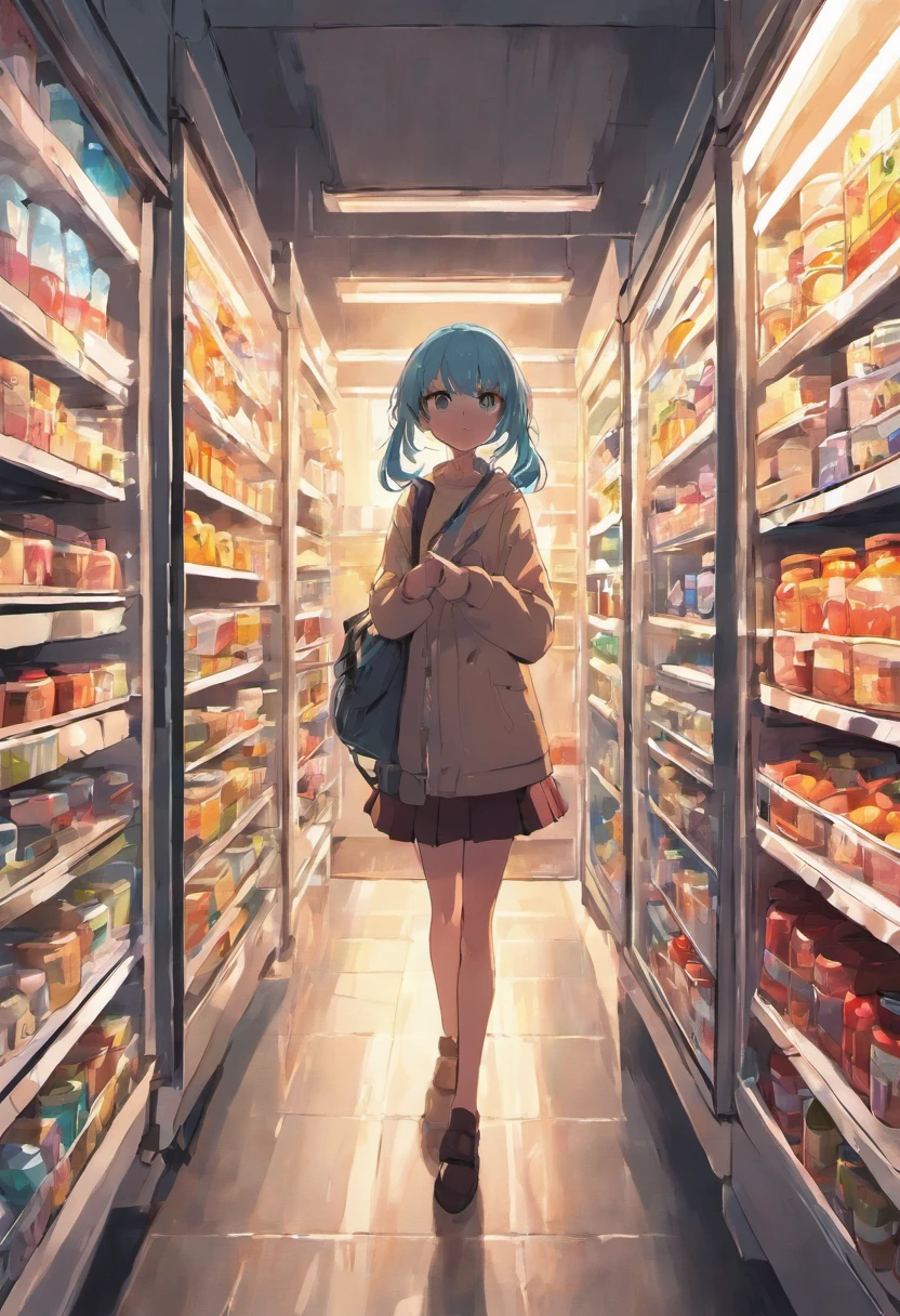 The fridge was stocked with supplies