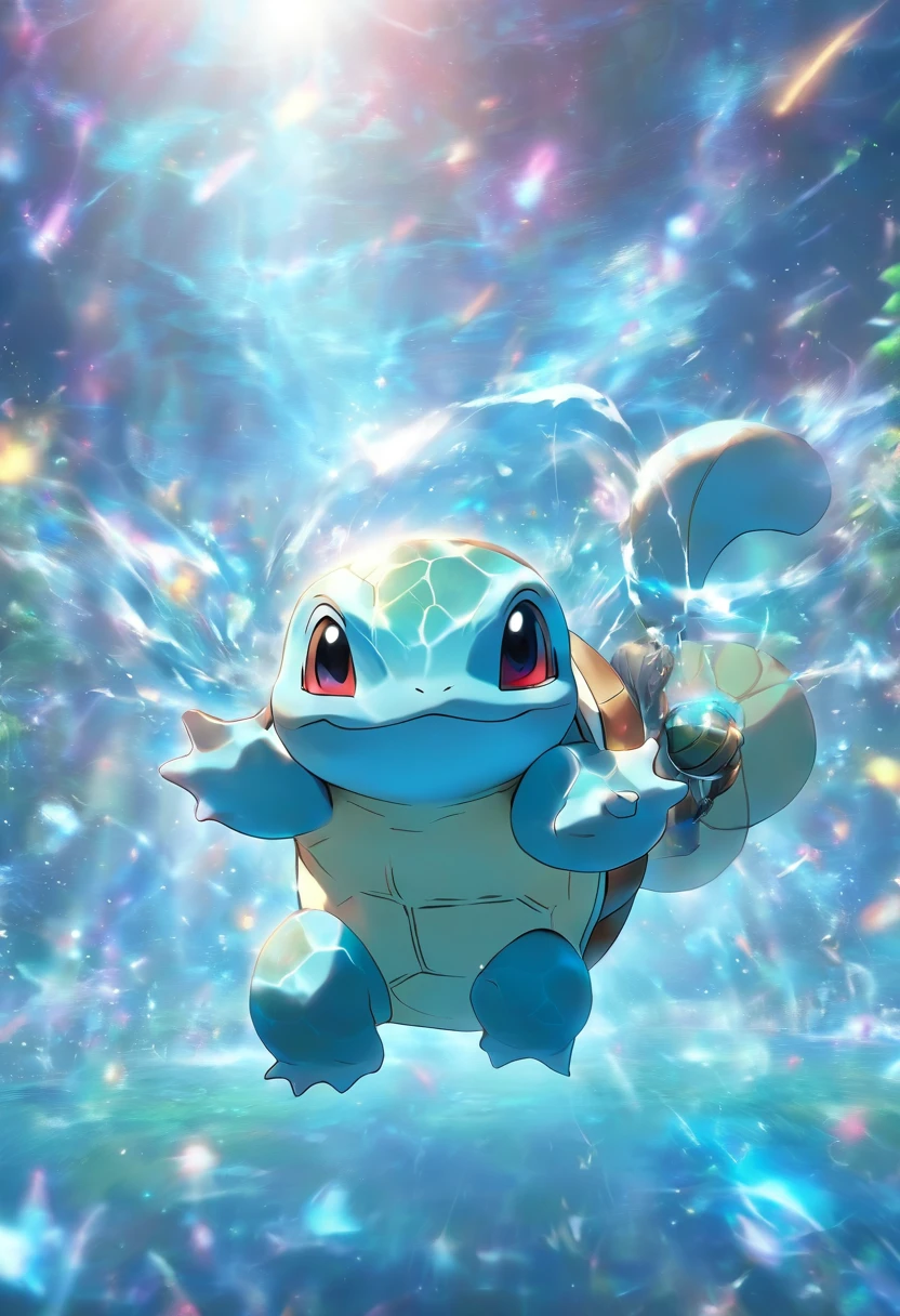 Squirtle has a headset，A mais alta qualidade de imagem，cinematic texture，uma obra-prima，tmasterpiece，Horizontal, wallpaperk