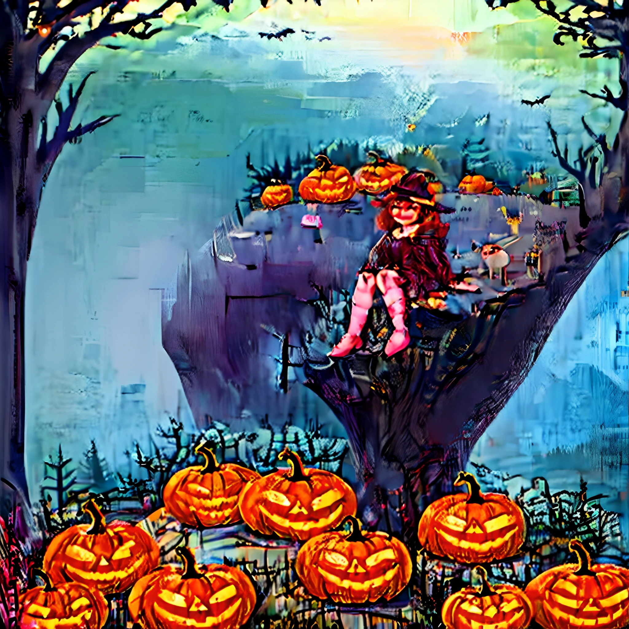 1girll，borgar，pumpkins，the bats