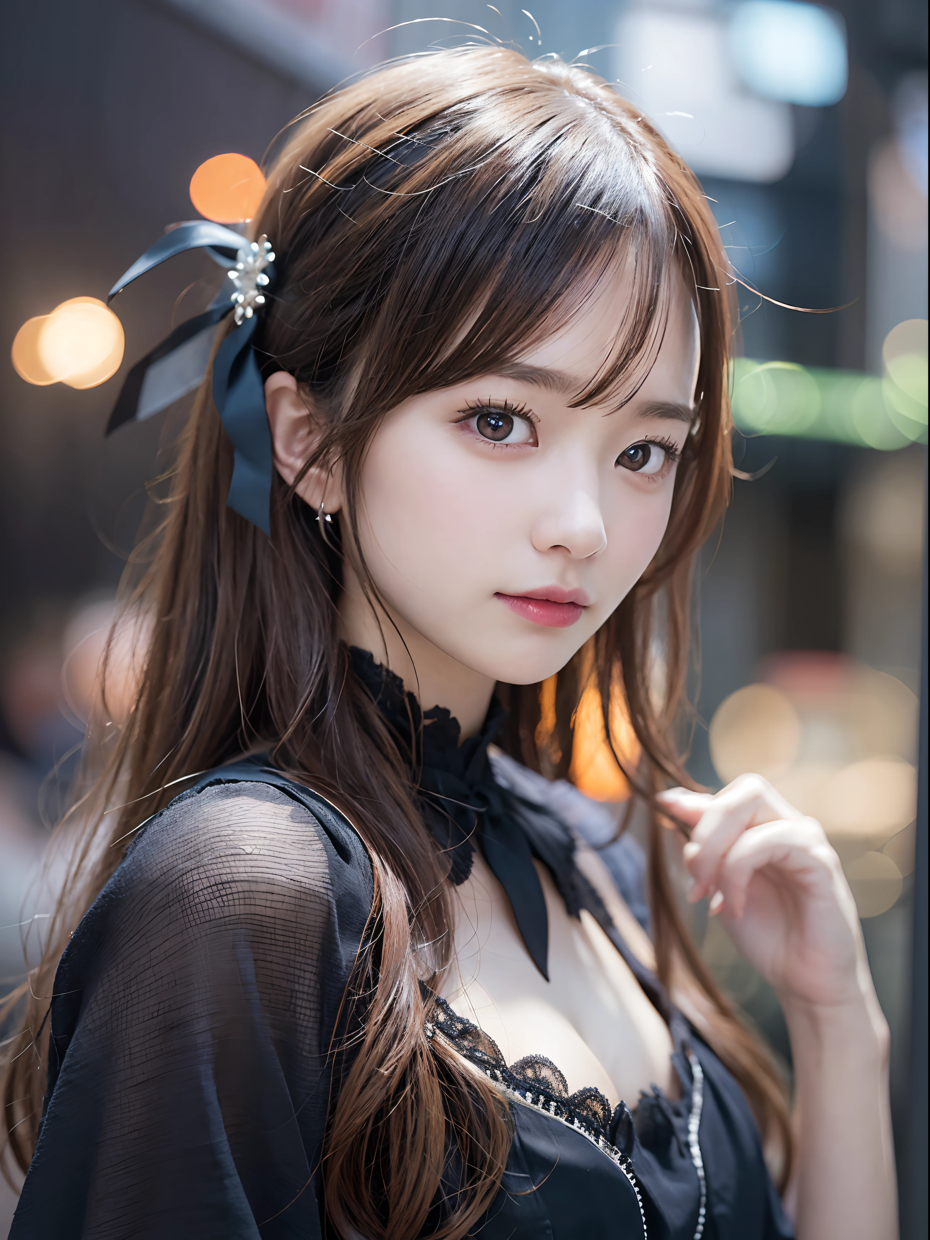 (masterpiece:1.3), high resolution, ultra detailed, extremely detailed CG unity 8k wallpaper, realistic, photo-realistic, RAW photo, beautiful detailed face, pale skin, realistic glistening skin, detailed cloth texture, detailed hair texture, Perfect body, Beautiful Face, accurate, Anatomically correct, Highly detailed face and skin texture, natural neck length, (beautiful hands), (fair skin:1.1), (well-aligned teeth:1.1), (Sweaty skin:1.2),
BREAK,
Detailed eyes, symmetric eyes, Light Brown eyes, Double eyelids, Thin eyebrows, (Glossy lips:1.4), ((A face with waiting for a kiss:1.2)), (blush:1.1), (A sparkling small hair accessory:1.1), (beautiful smile:1.1), (putting on Japanese police hat:1.4),
BREAK,
(A classy and Cute idol:1.3), (nude, nsfw, nipple:1.5),
BREAK,
medium large breasts, slender figure, firm abs,
((ponytail, black hair, bangs:1.2)), (cowboy shot:1.4), (looking at viewer), cowboy shot, From above,
BREAK,
(standing on Shibuya at night:1.3),
