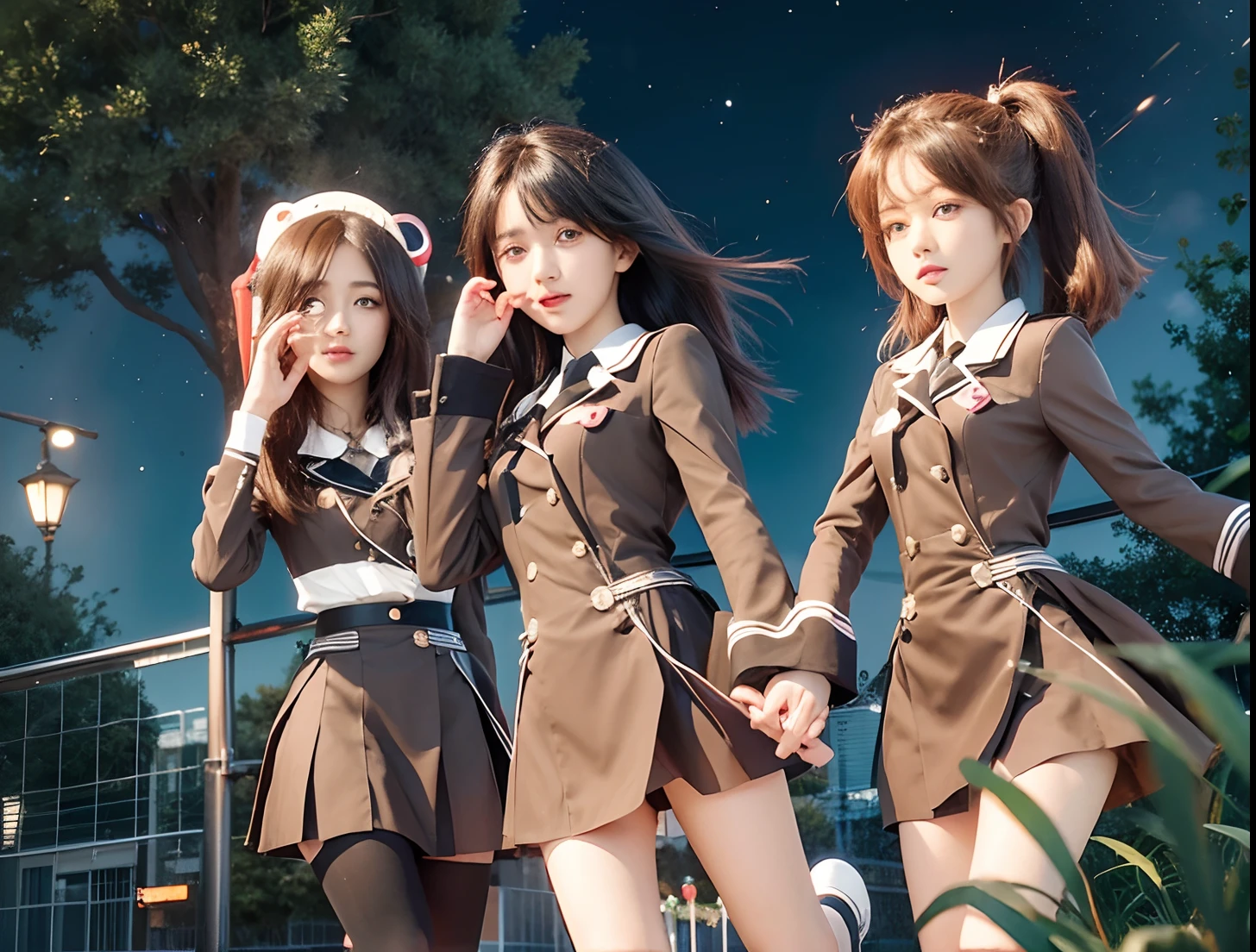 a close up of a 3 woman with black hair wearing uniform outfit , black and hazel eyes, , realistic anime 3 d style, realistic young anime girl, stunning anime face potrait, photo realistic anime,anime realism style, kawaii realistic portrait, realistic anime artstyle, beautiful anime portrait, realistic anime style at pixiv, realistic anime art style, hyper realistic anime, 3 d anime realistic