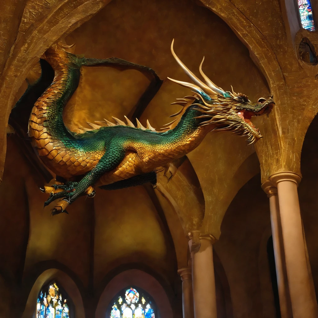 The dragon is in the church