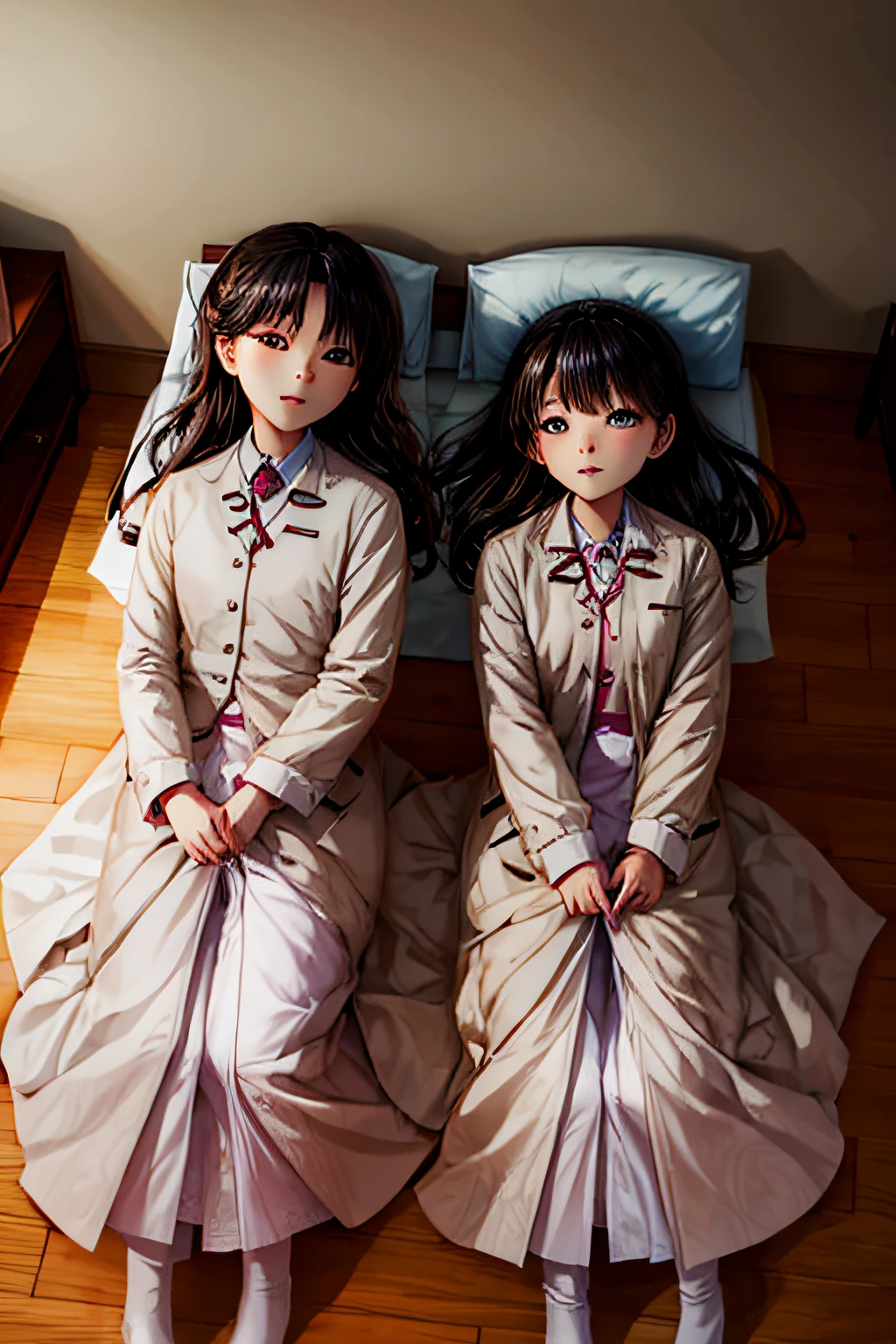 I only booked a double room，The girlfriend said she didn't mind the three of them sleeping together。