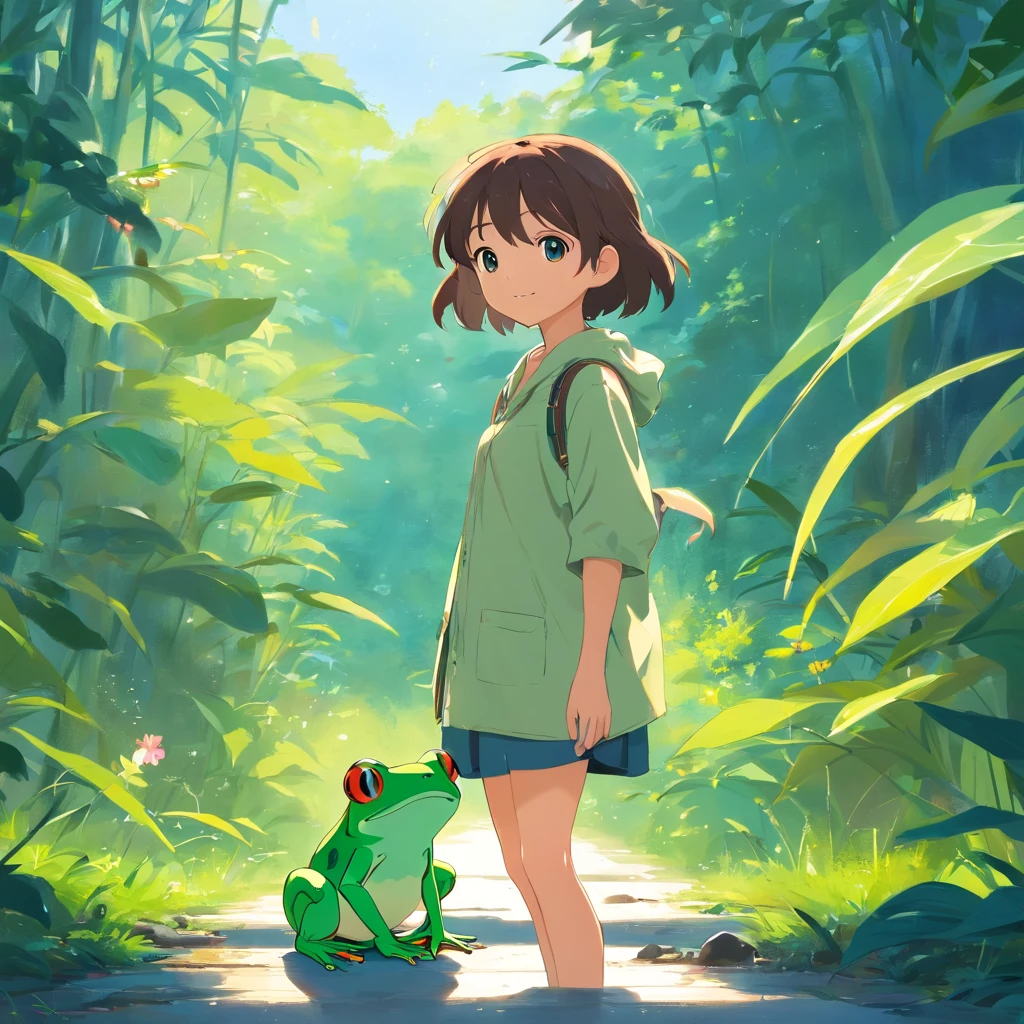 critters、frogs、handpainted、cartoony、Picture books、children's, Minimalism