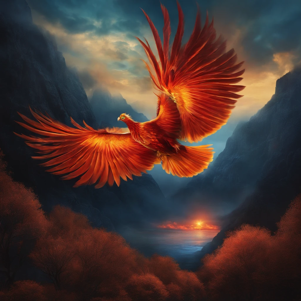 Bring the fire phoenix and the sky to life