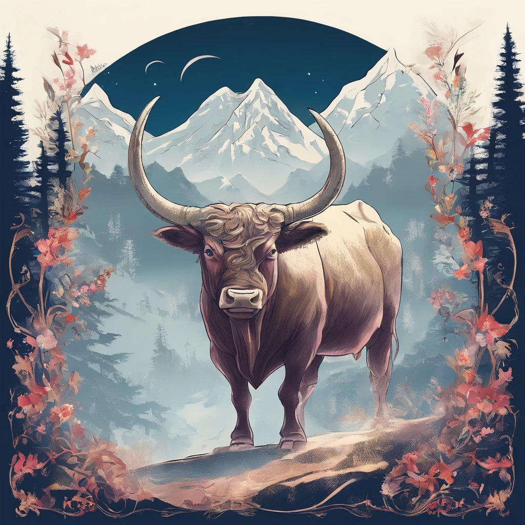 The bull king god waved his majestic ox tail,Make an arc at the top of the mountain,sudden,A clear spring gushed out,Flow to the village below the mountain。