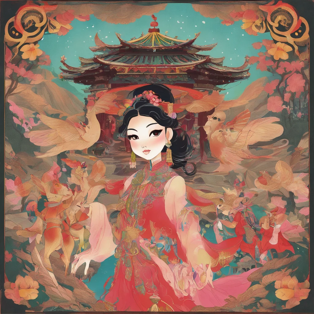 The Zhuang girl and the villagers came to Niujiao Mountain,Thanksgiving and offerings to the god of the ox king。They sing、Dance